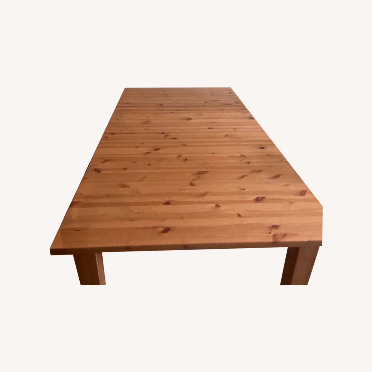 IKEA Extendable Wood Dining Table - image-0