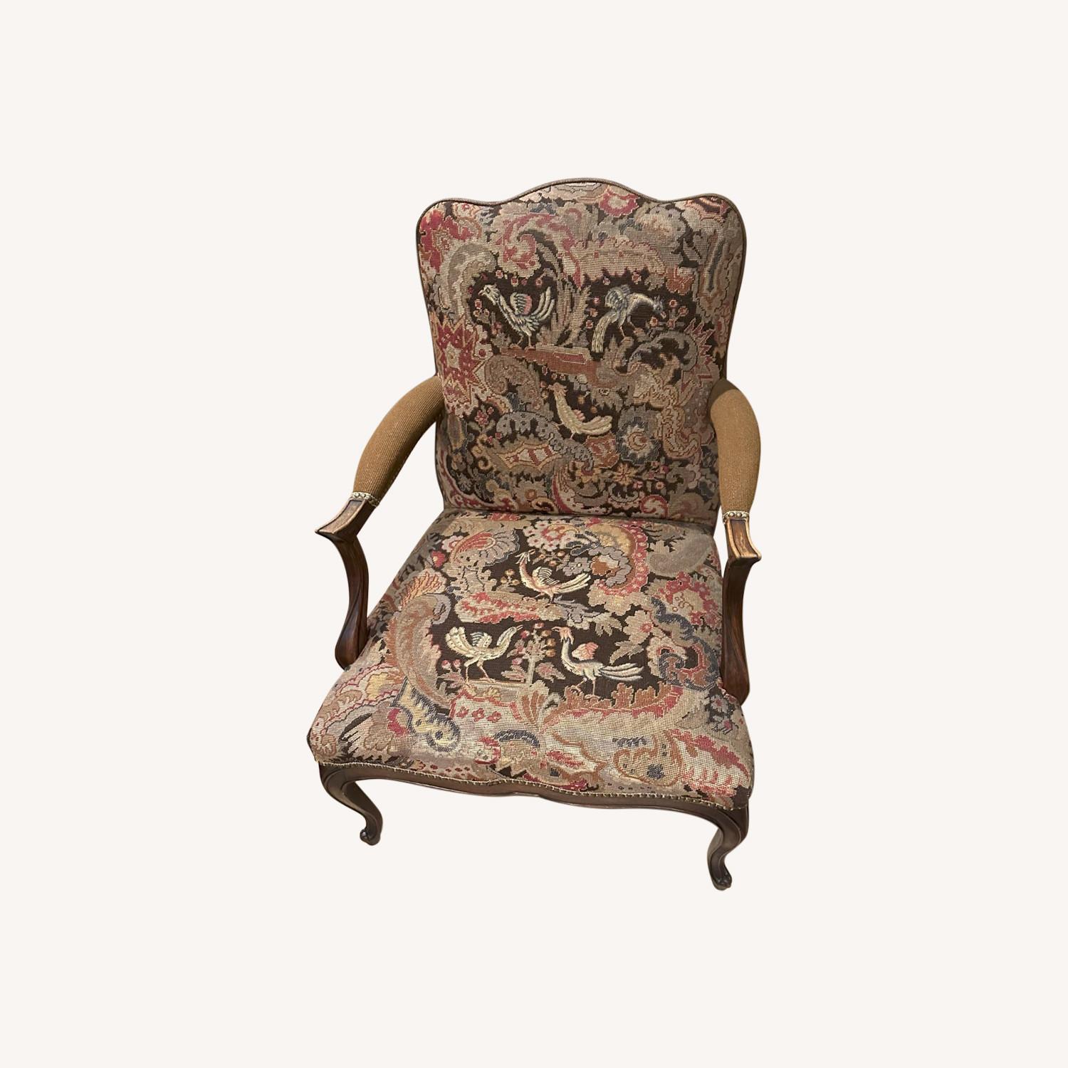 Antique Upholstered Armchair - image-0