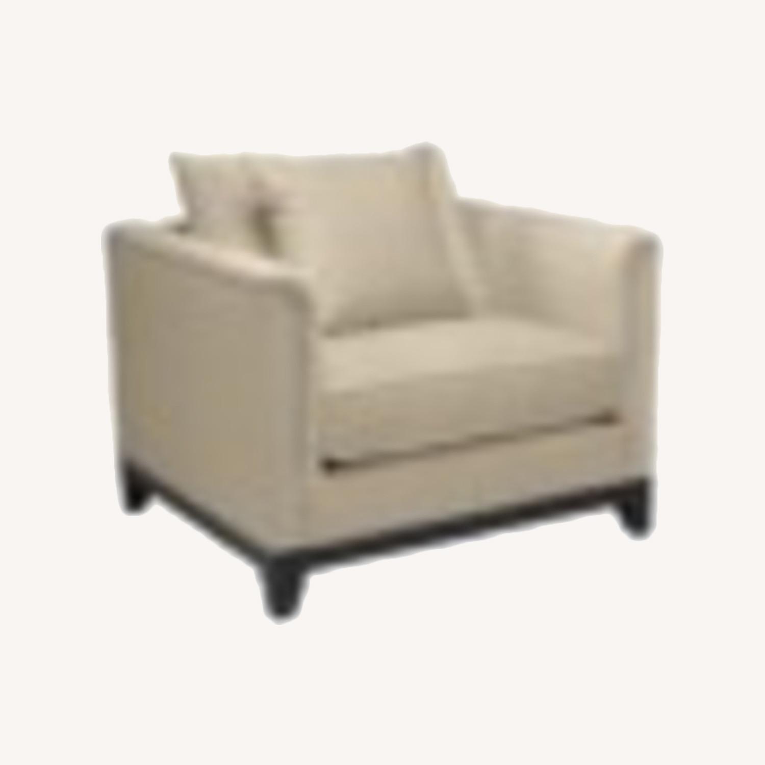 Z Gallerie Pauline Pearl Microfiber Armchair AptDeco