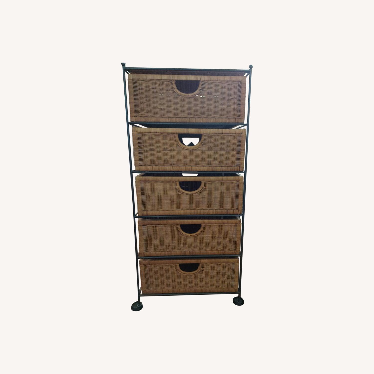 Pier 1 Wicker Chest AptDeco
