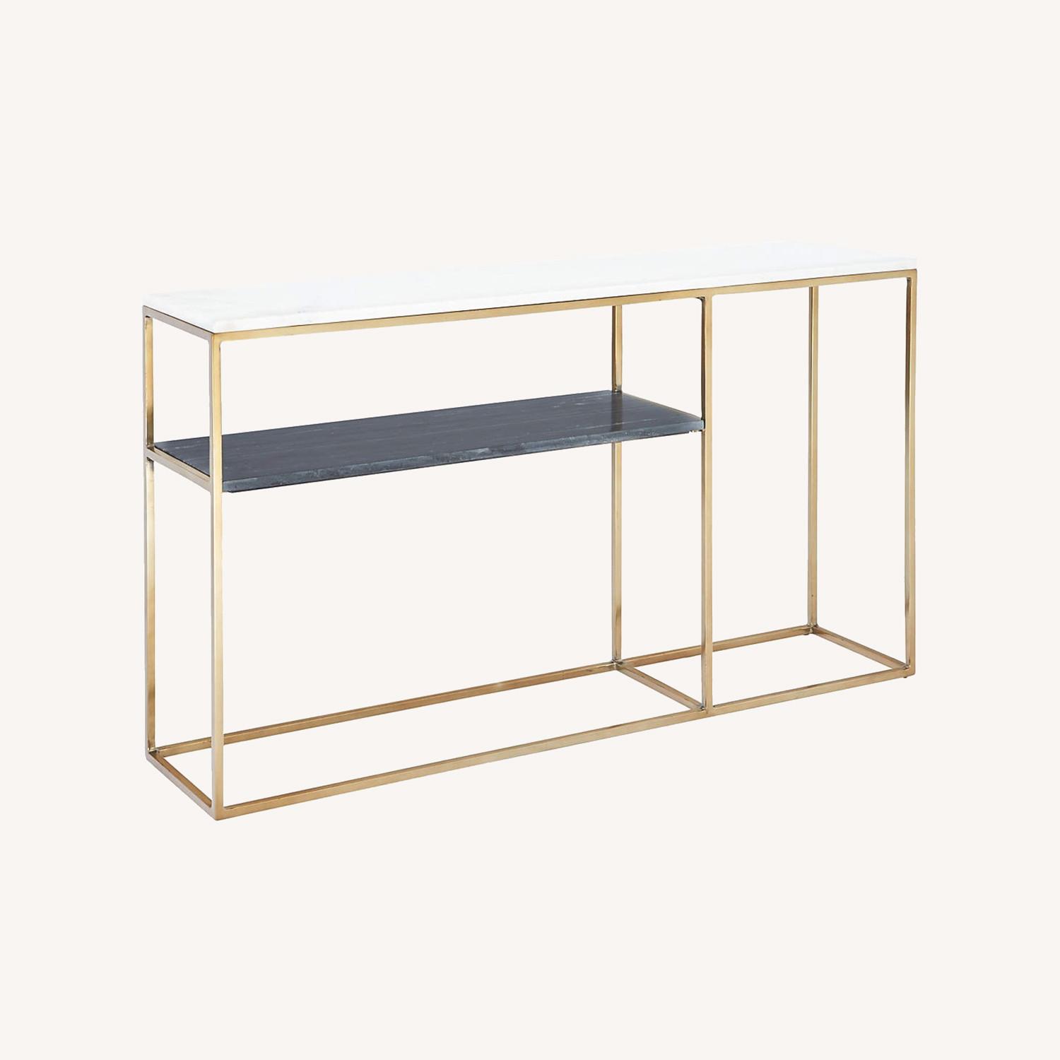 CB2 Modern 2-Tone Console Table - image-0