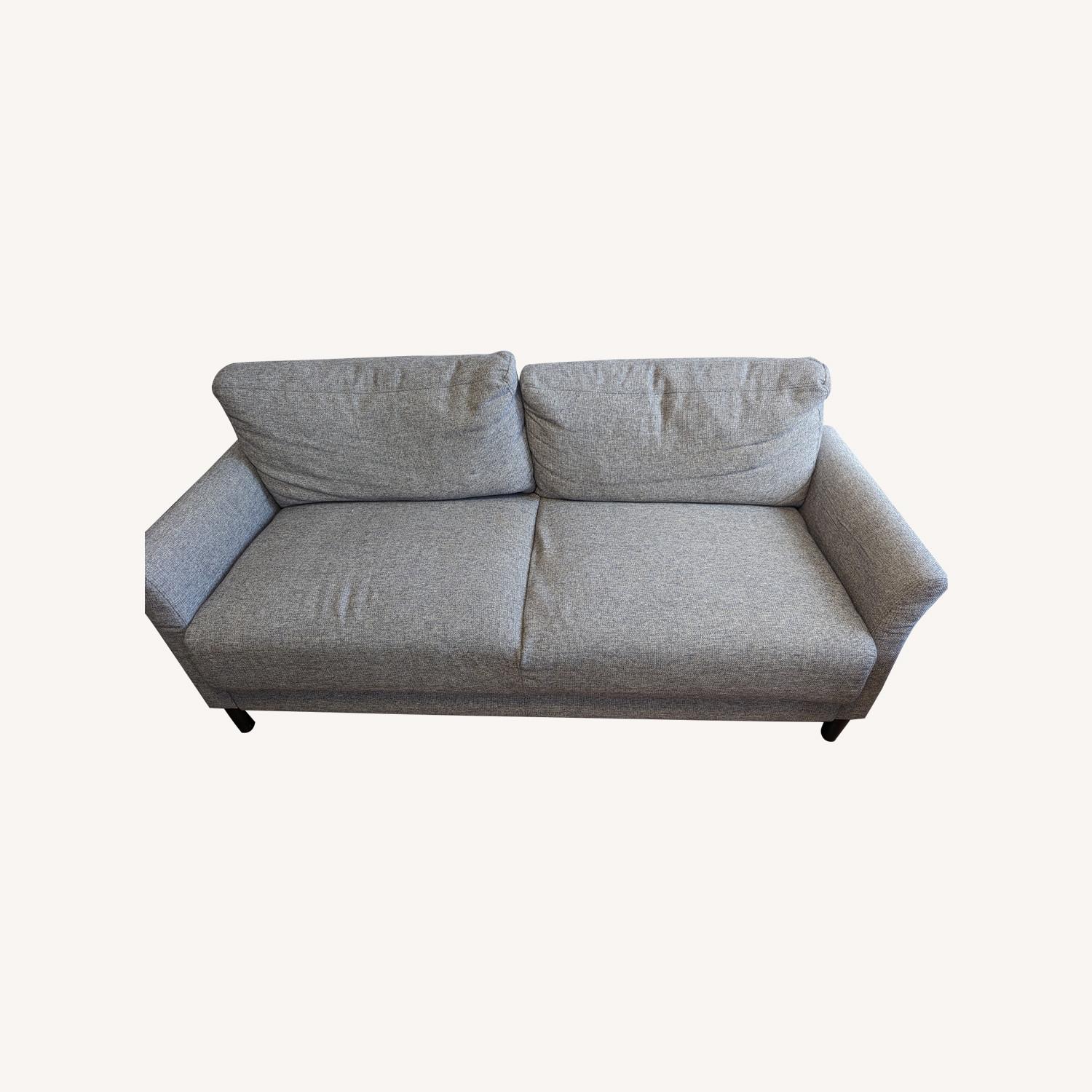 Zinus Grey 2 Seat Sofa AptDeco