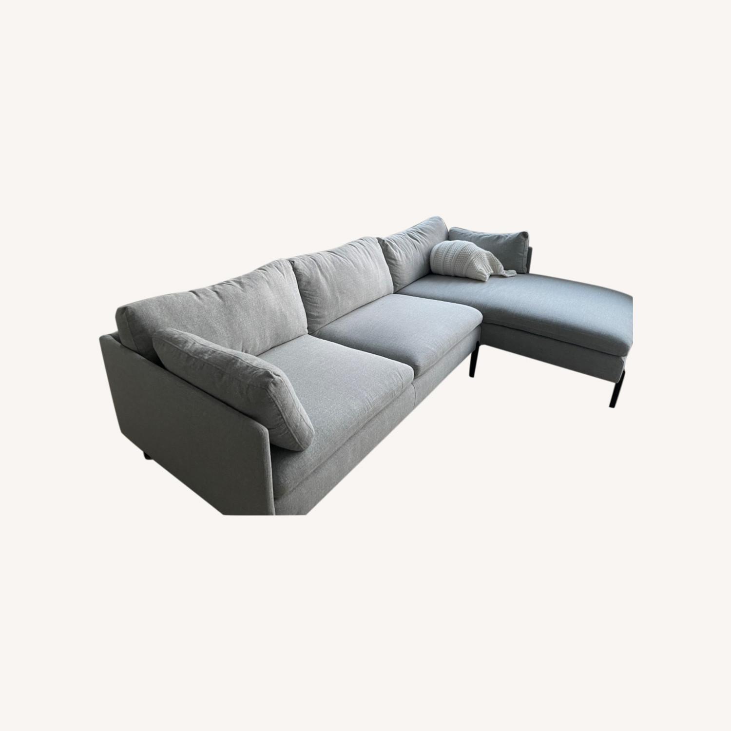 AllModern Gray Sofa AptDeco