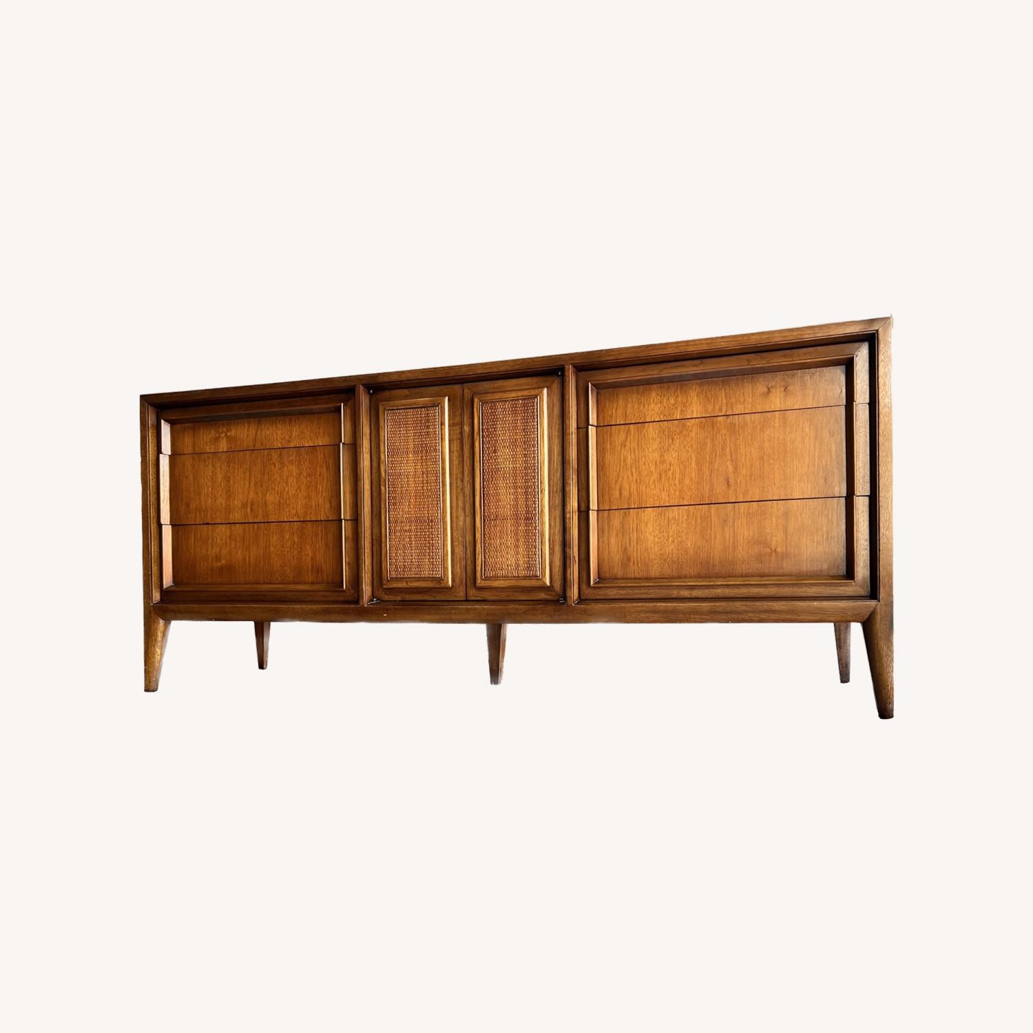 Vintage MCM Century Walnnut Lowboy Dresser - image-0