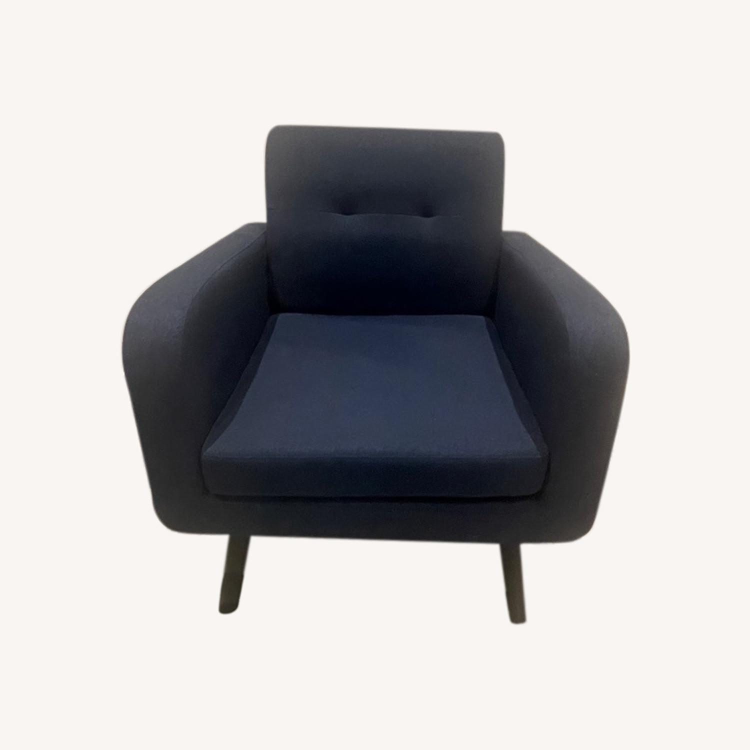 Wayfair Blue Armchair AptDeco