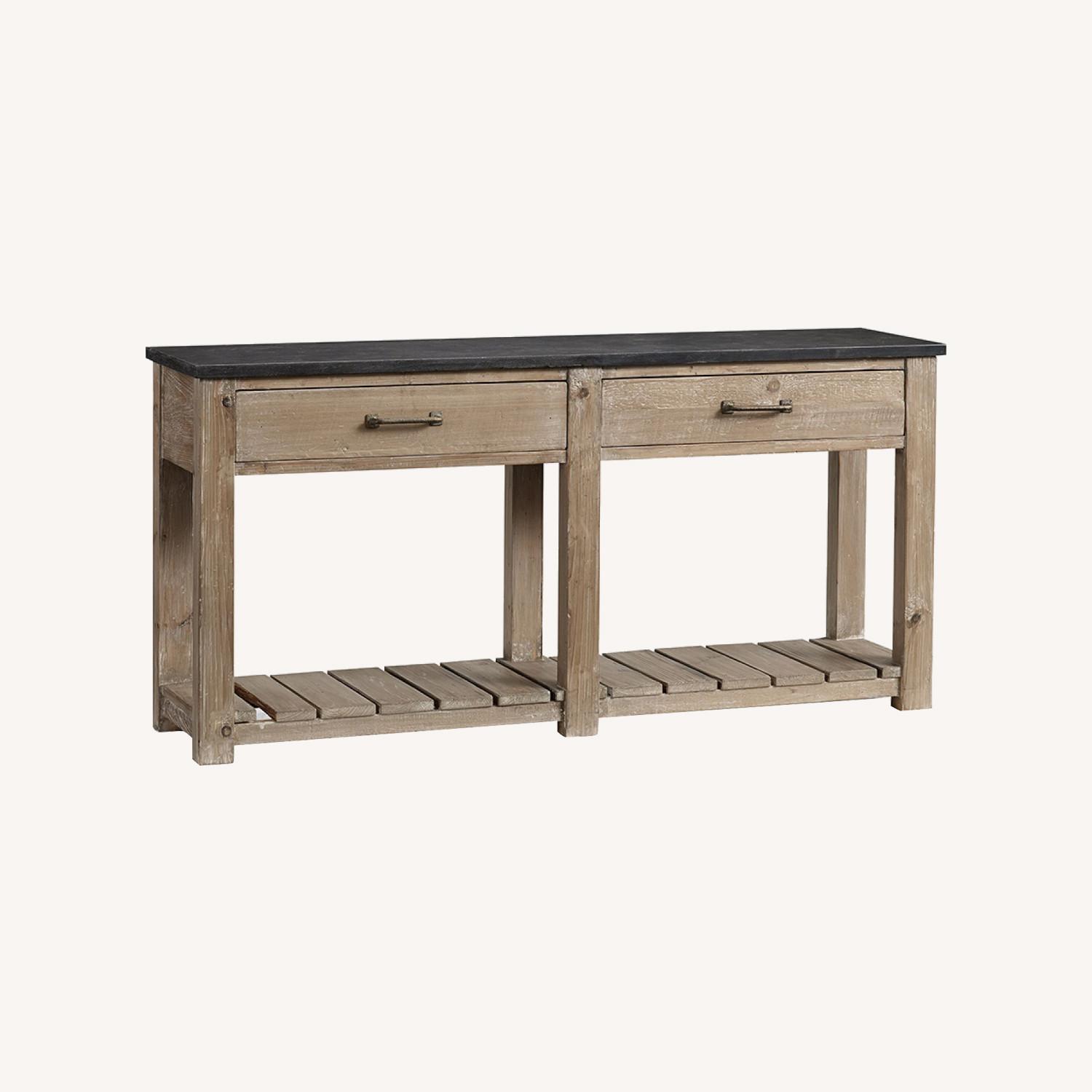 Pottery Barn Parker Reclaimed Wood Console Table - image-0