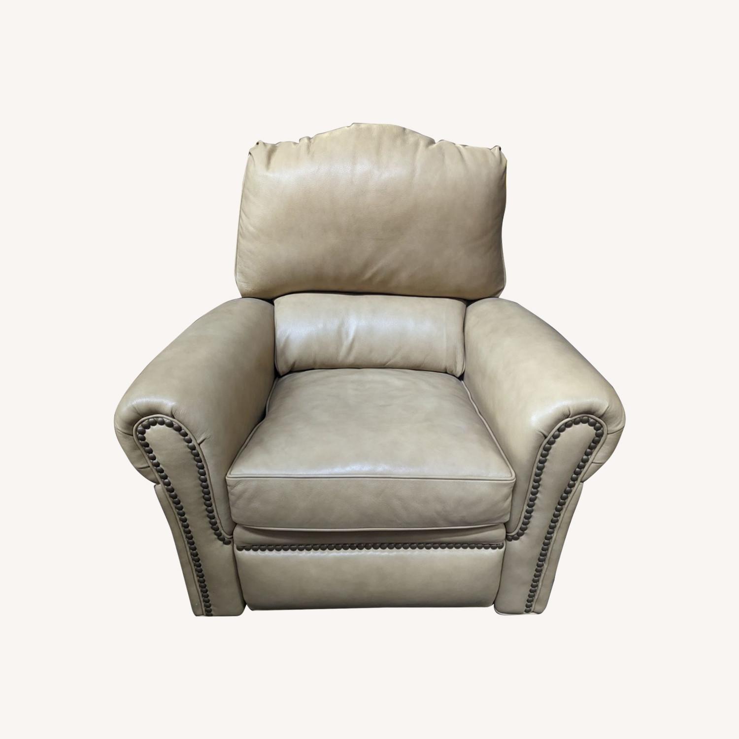 Hancock & Moore Leather Swivel Glider - image-6