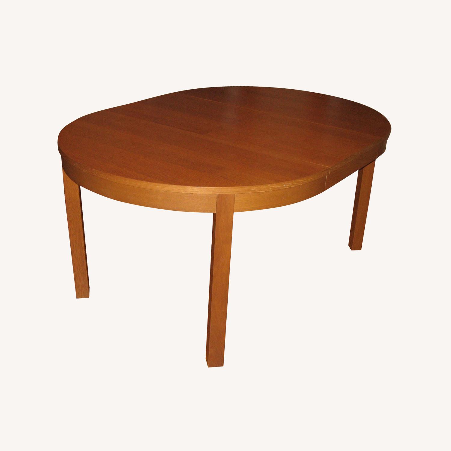 Extendable Round Oval Dining Table - image-0