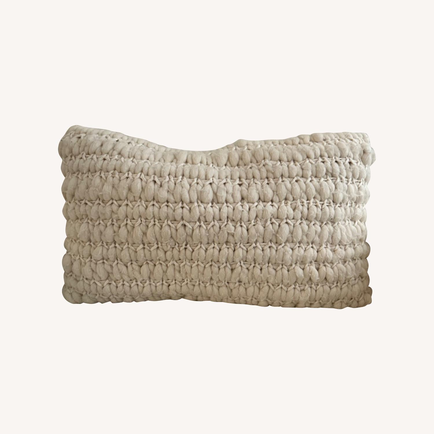 West Elm Natural Lumbar Pillow AptDeco
