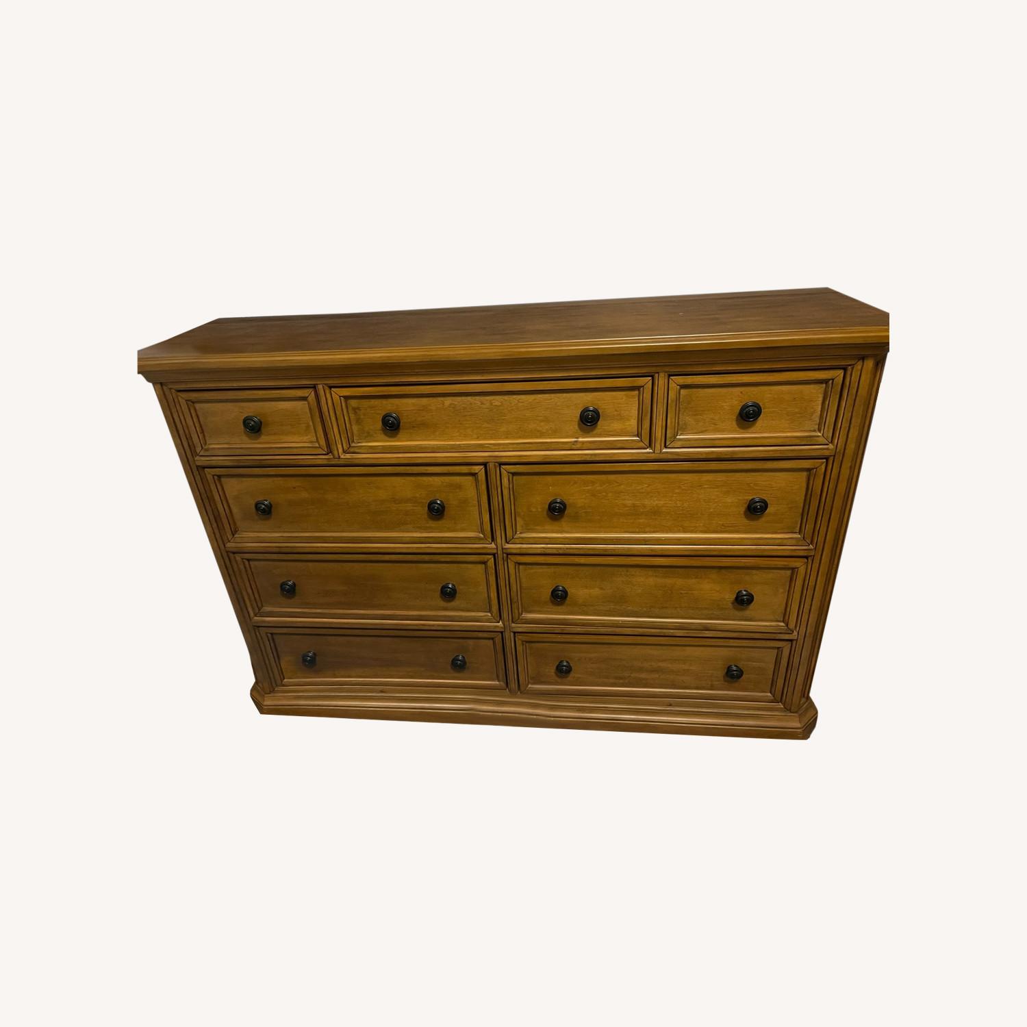 Bob's Discount Furniture Natural Wooden Dresser AptDeco
