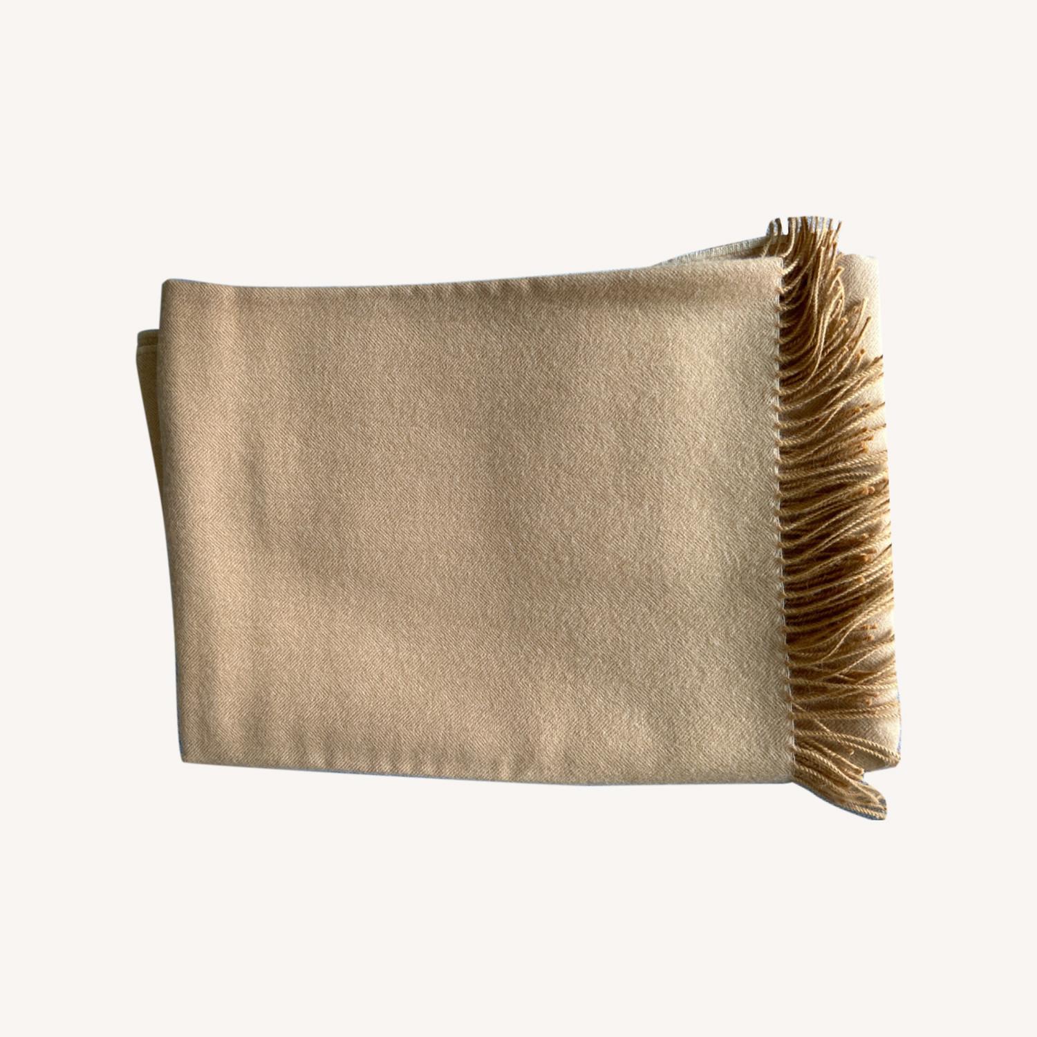 Alicia Adams Alpaca Mustard Throw - image-0