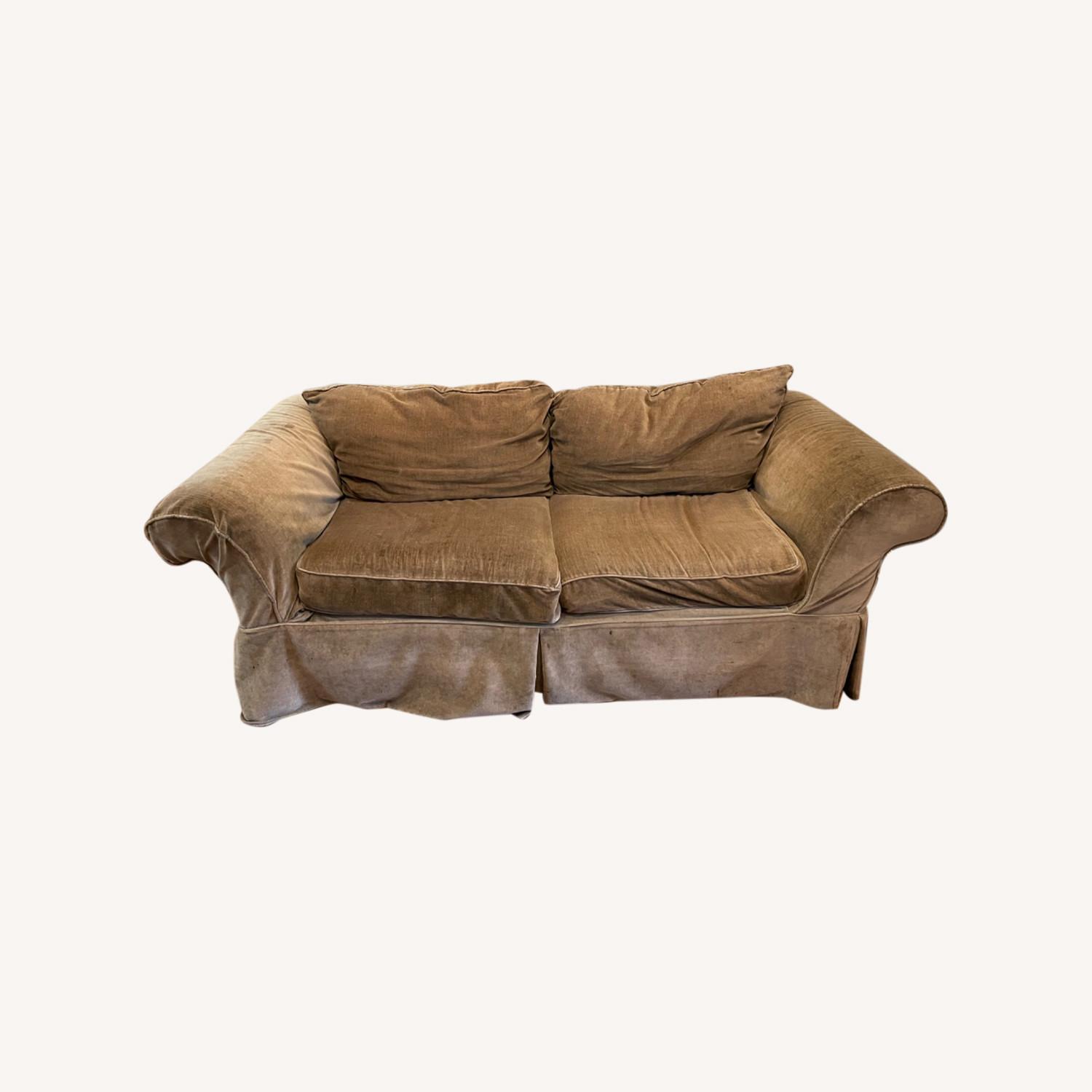 Pottery Barn Couch With Slip Cover - image-0