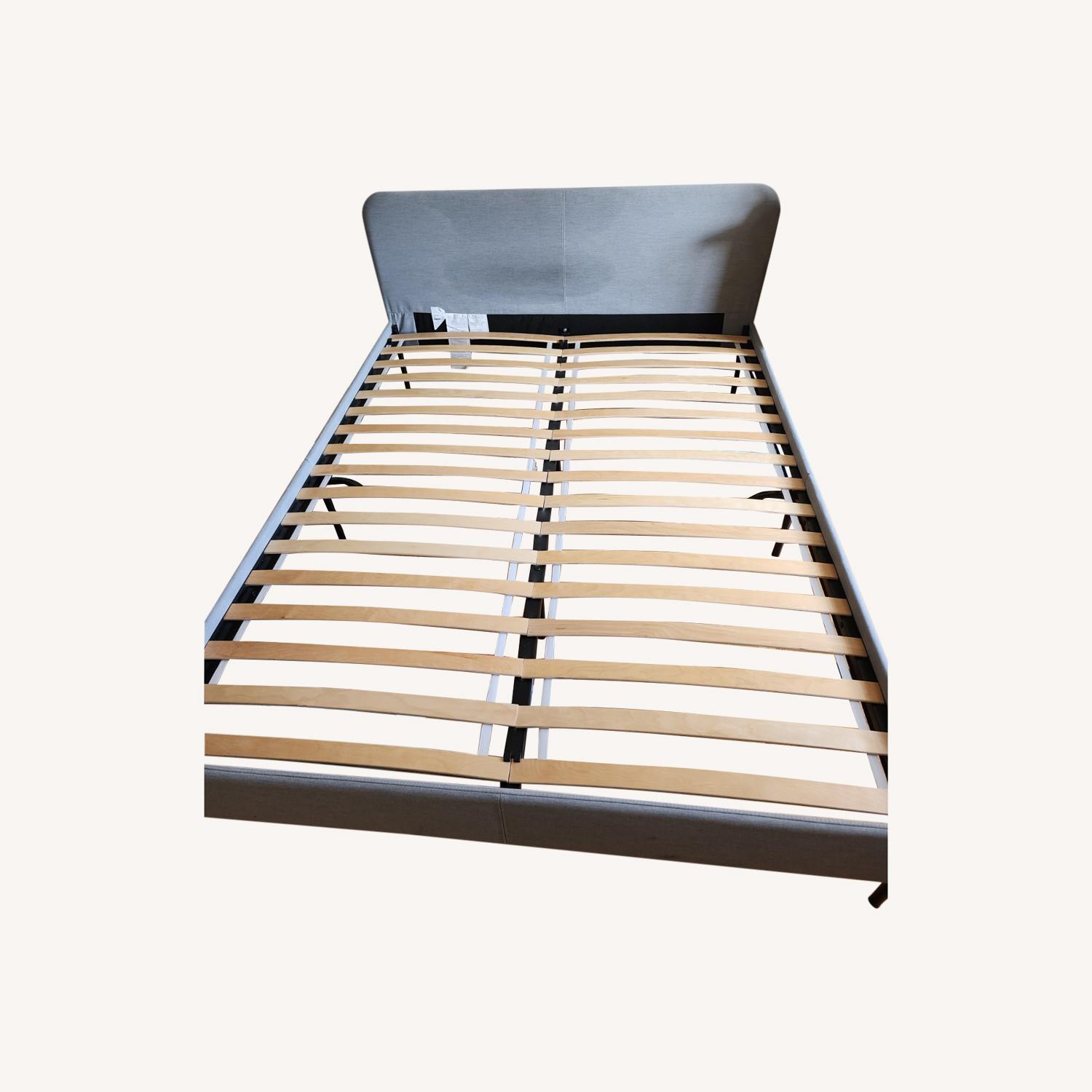 IKEA Gray Queen Size Bedframe AptDeco