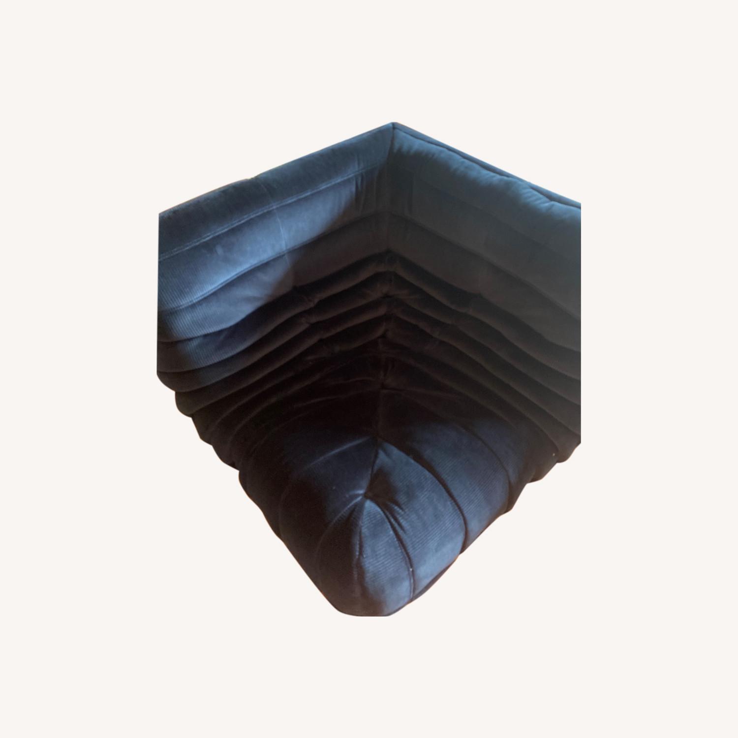 Togo Corner Piece -Cordue Minerale Fabric - image-0