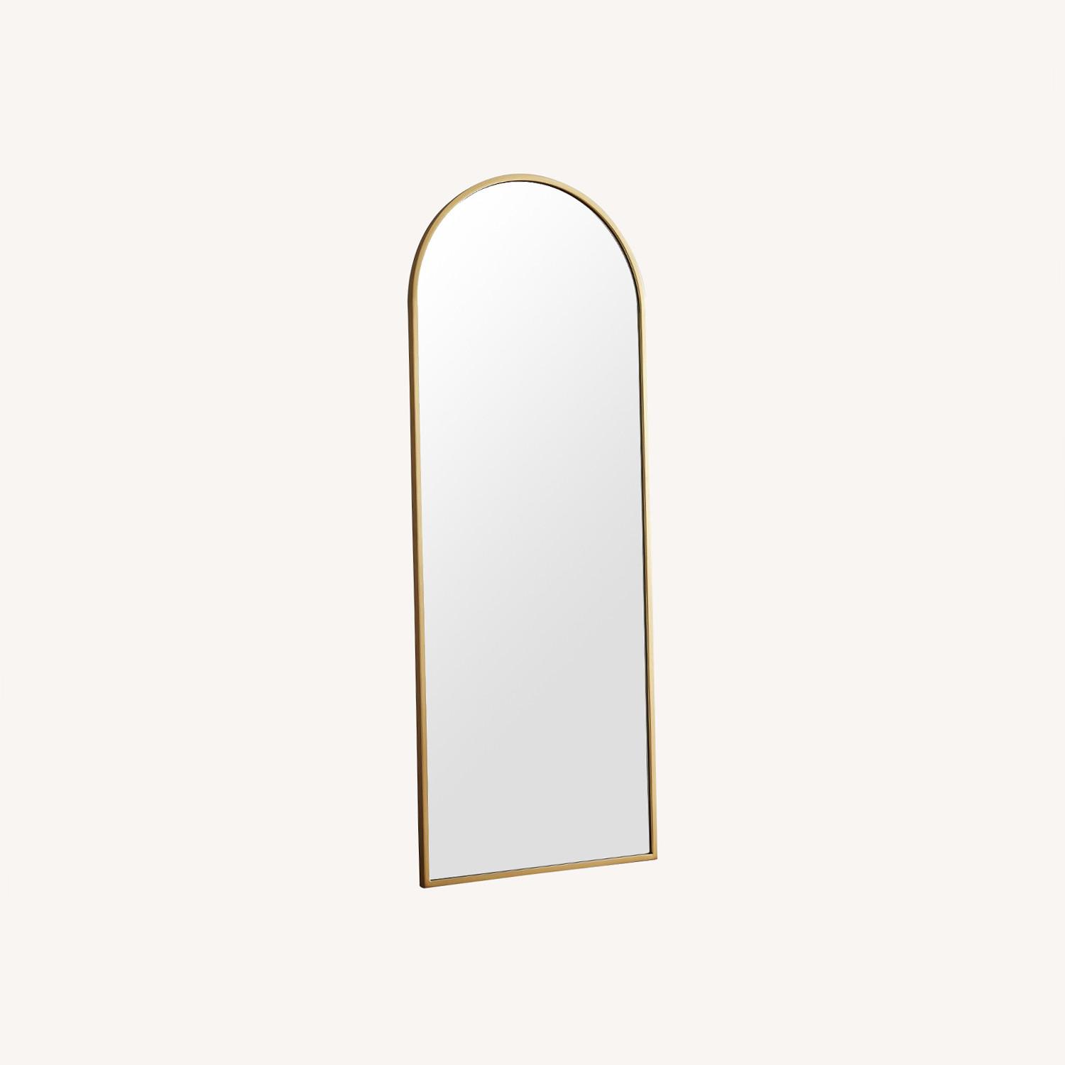 West Elm Metal Frame Arched Floor Mirror - image-0