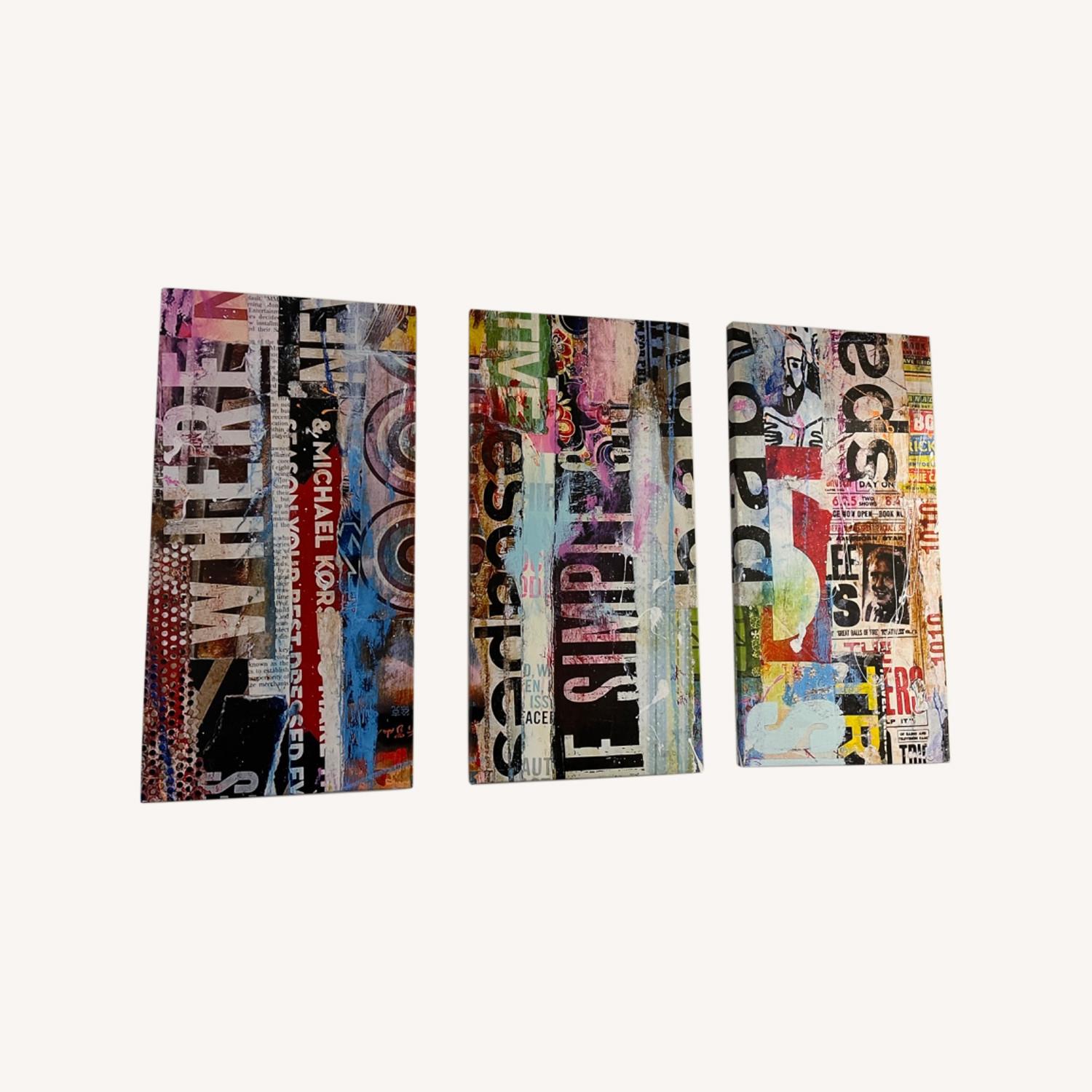 Mixed Abstract Art Canvas - image-0