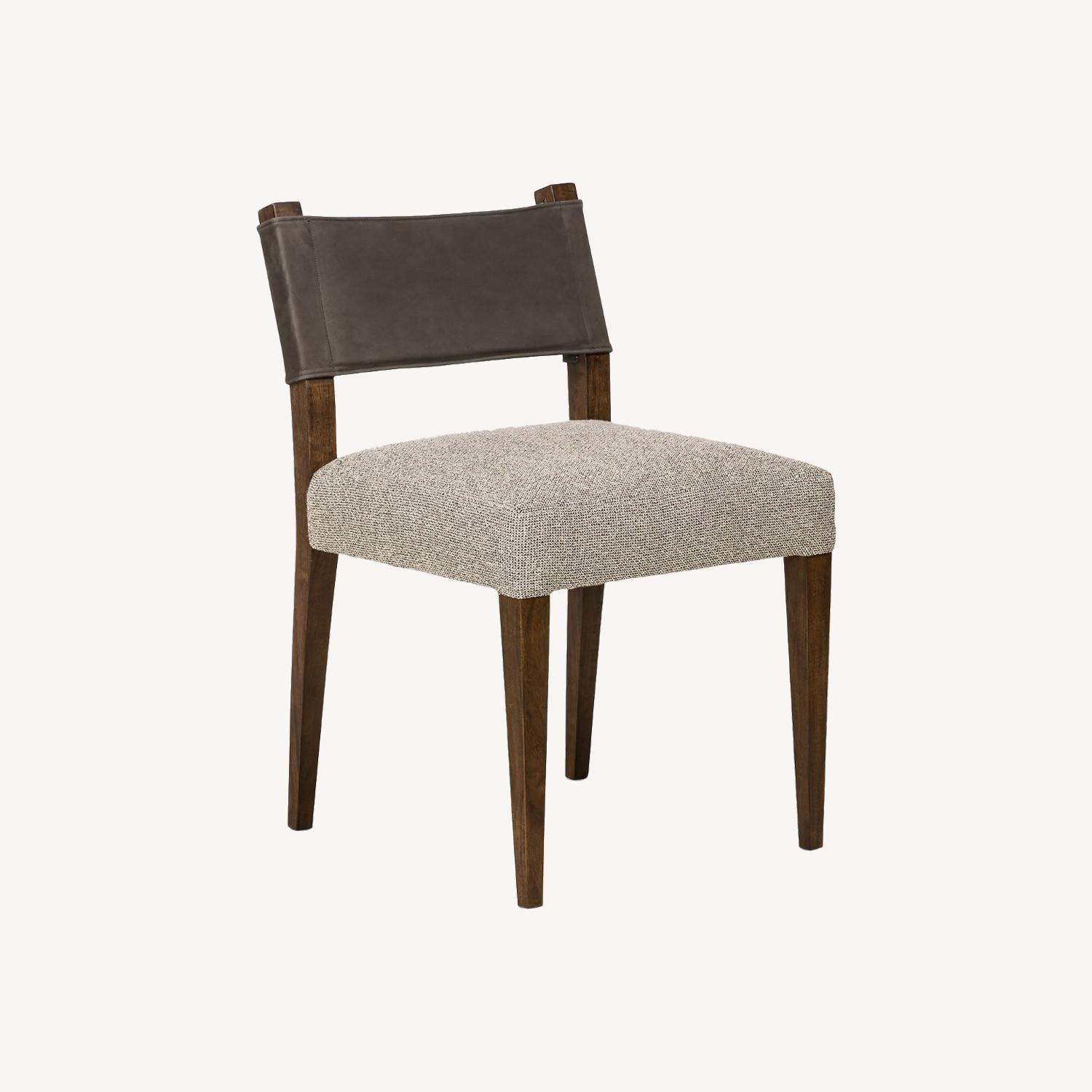West Elm Leather-Backed Dining Chair - image-0