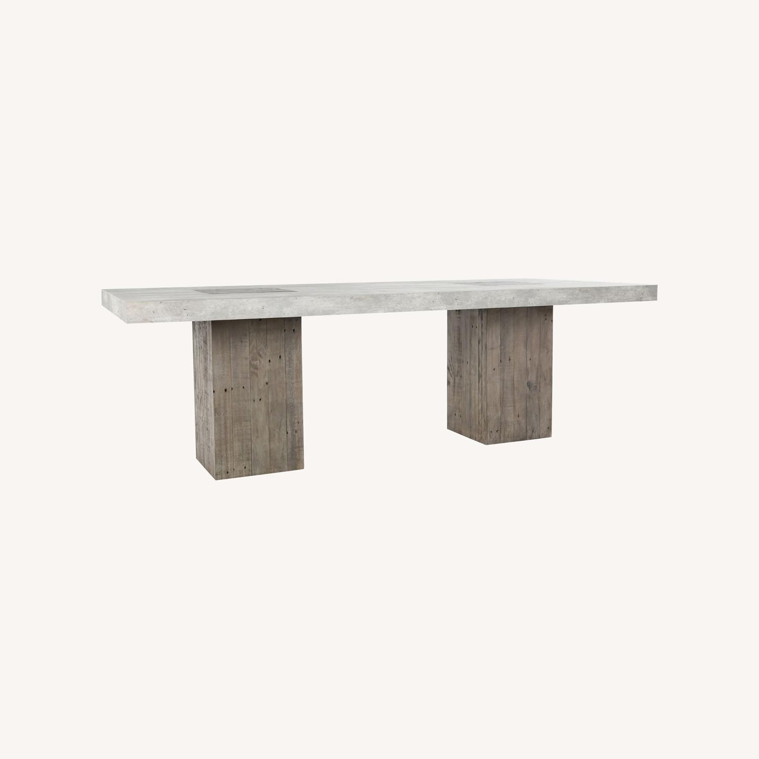West Elm Two-Toned Reclaimed Wood Rectangle Dining Table - image-0
