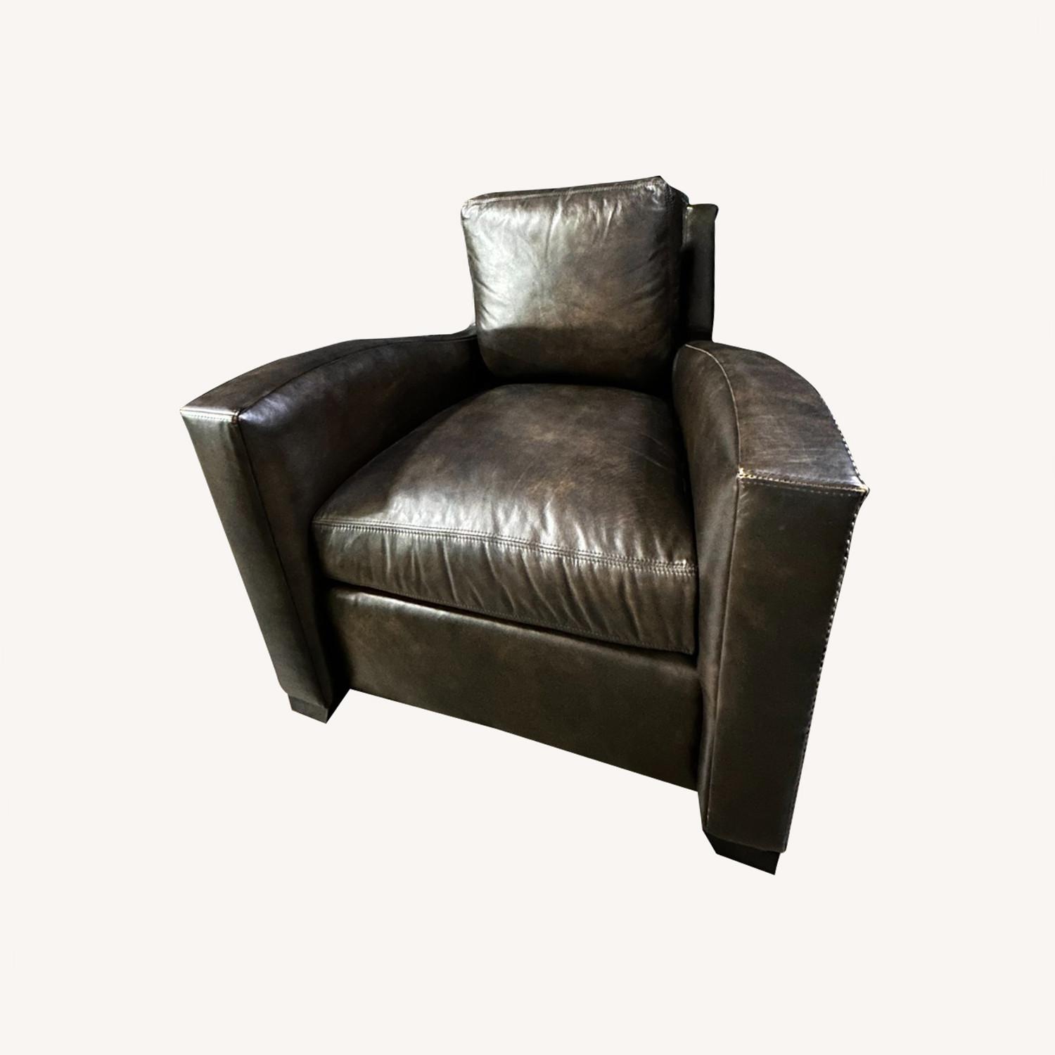 Century Leather Armchair - image-0