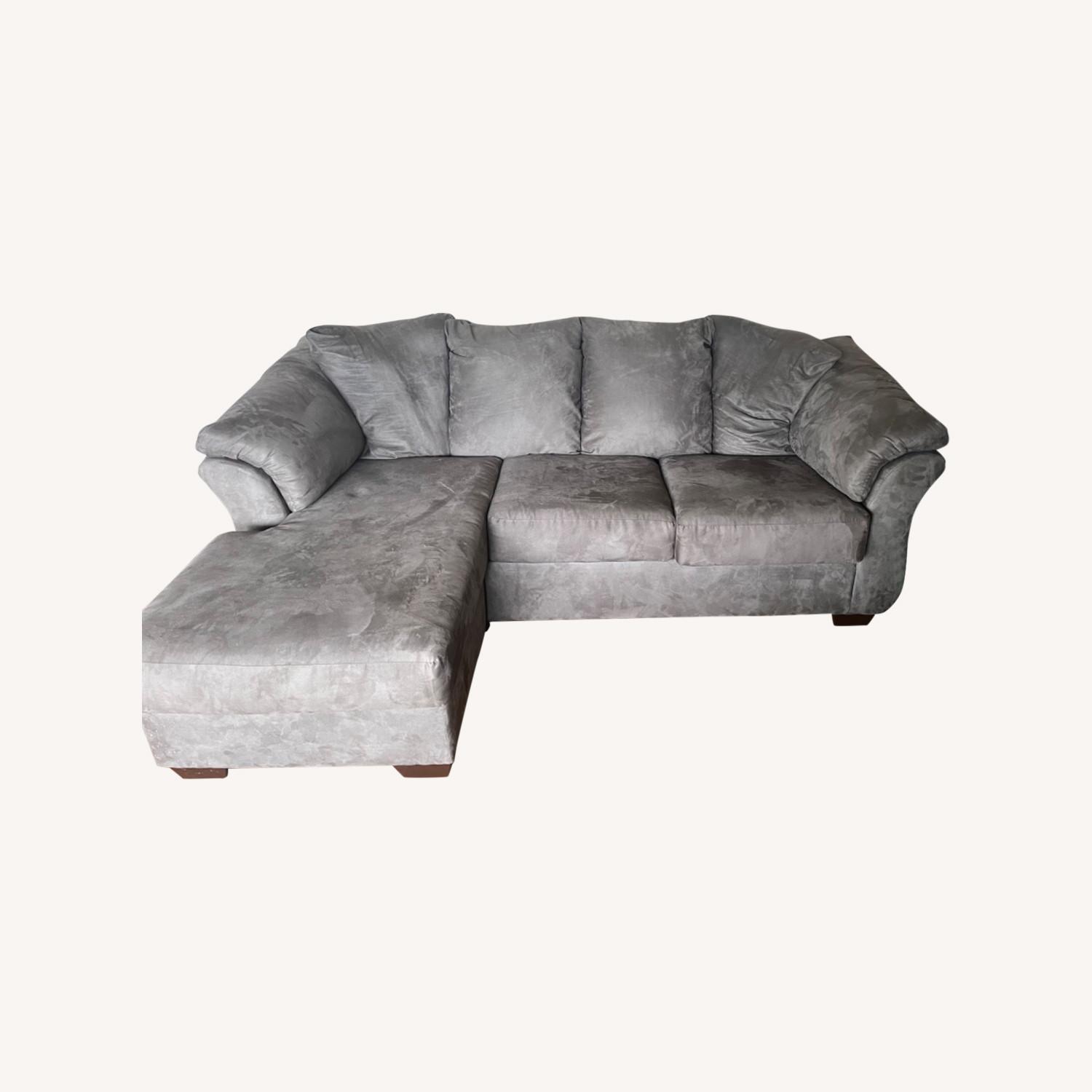 Wayfair Grey Sectional Sofa AptDeco