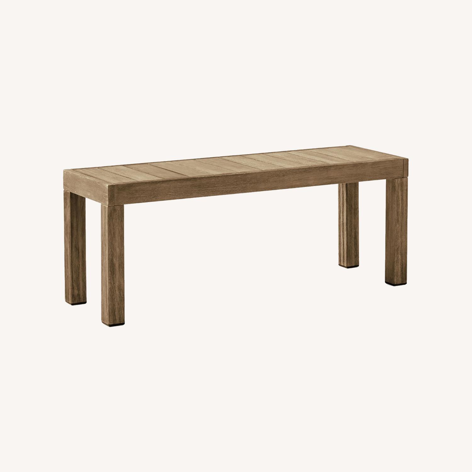 West Elm Portside Outdoor Dining Bench 47" - image-0