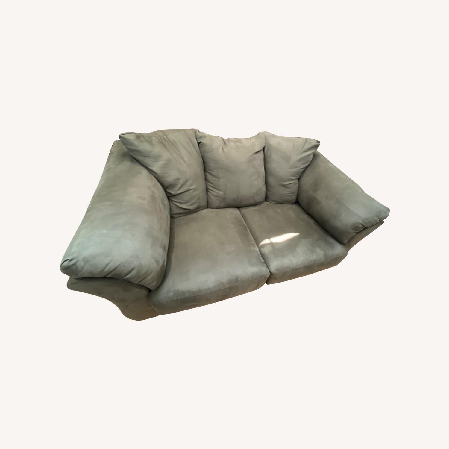 Ashley Furniture Two Cushion Olive Sofa - image-0