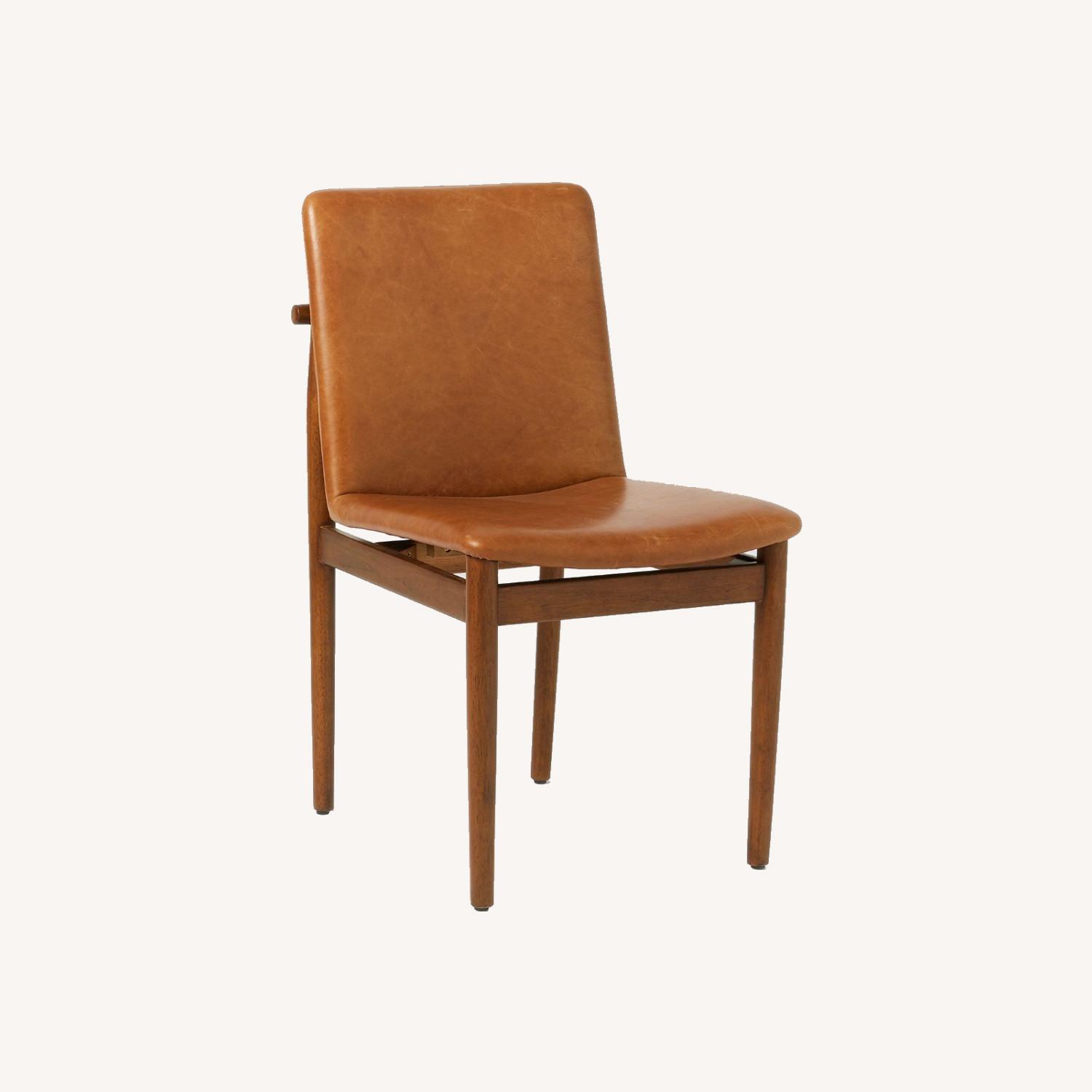 West Elm Framework Leather Dining Chair AptDeco