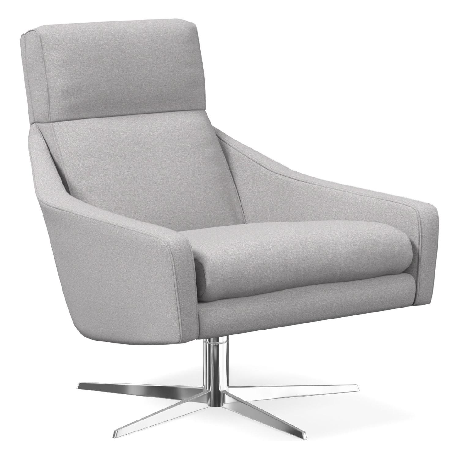 West Elm Austin Swivel Armchair - image-3