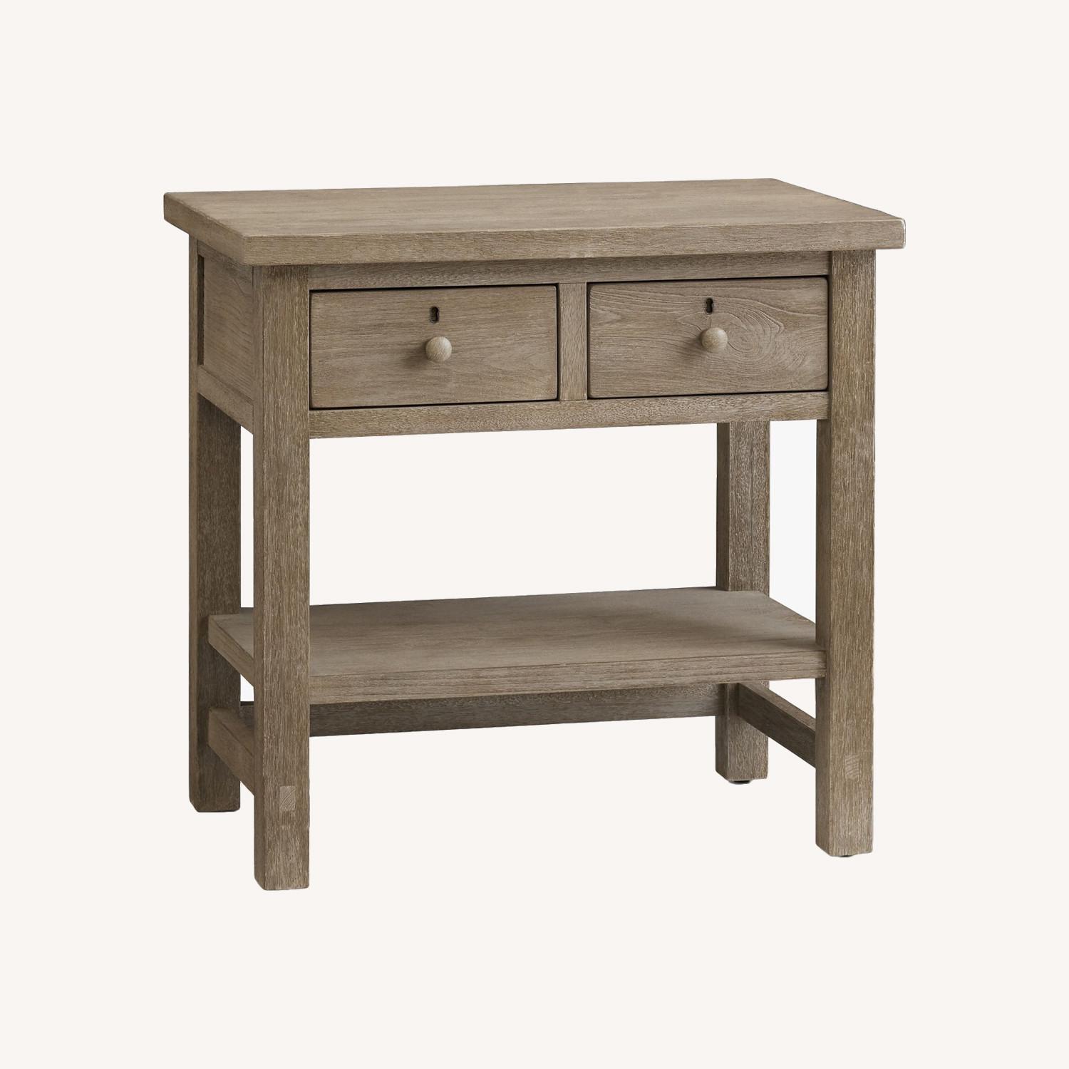 Pottery Barn Farmhouse 2-Drawer Nightstand - image-0