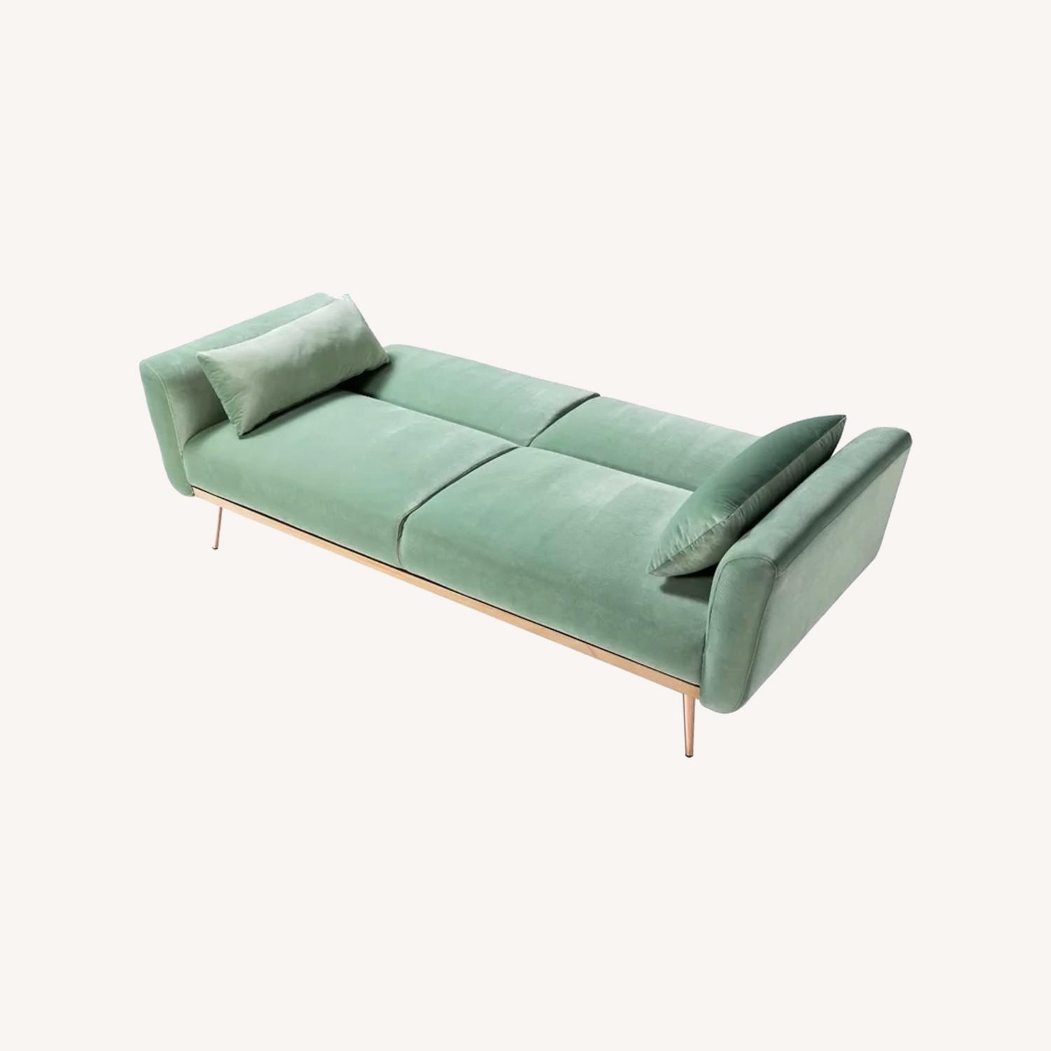 Sage Green Sofa Bed - AptDeco