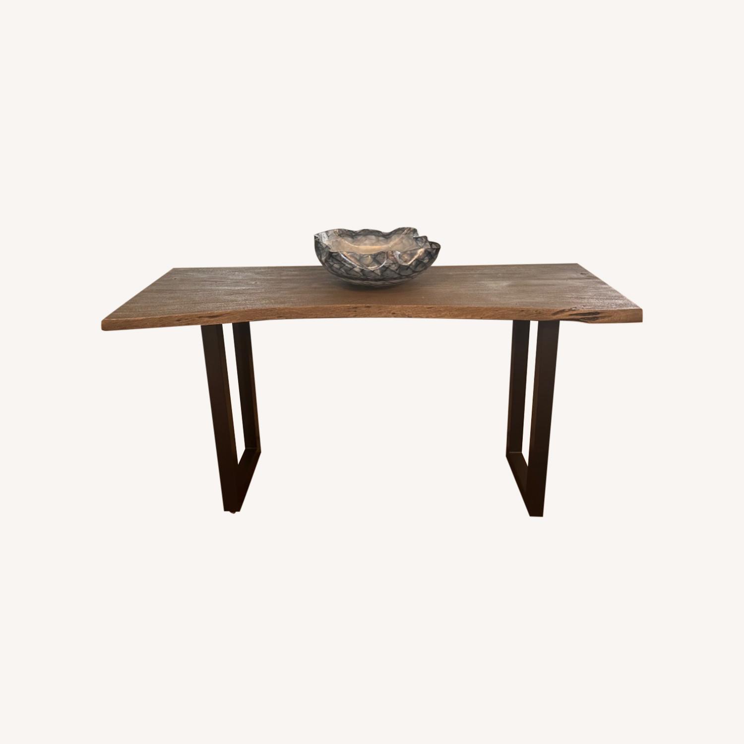 Rustic GrayWood Console Table - image-0