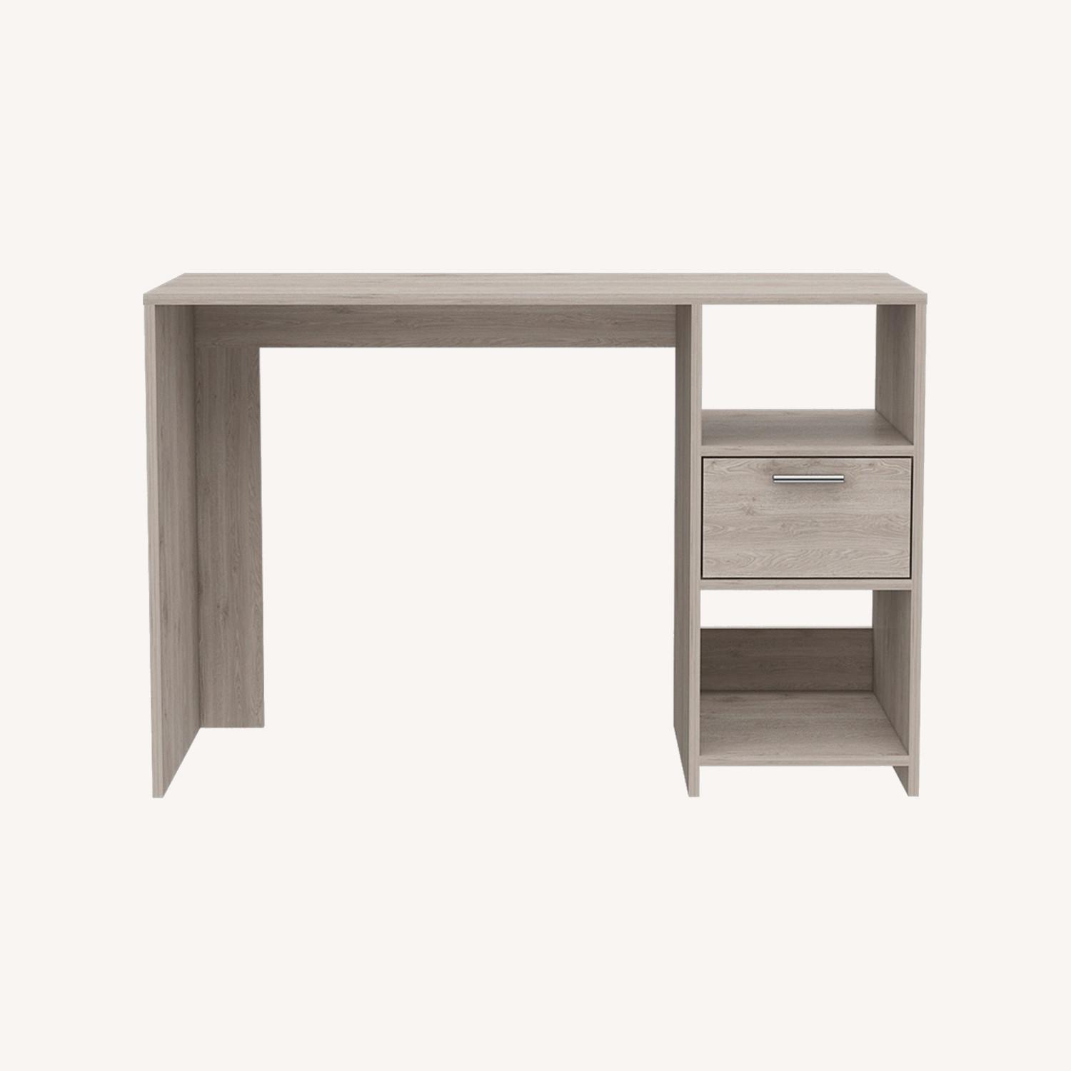 Computer Desk Odessa, Office -Light Gray - image-0