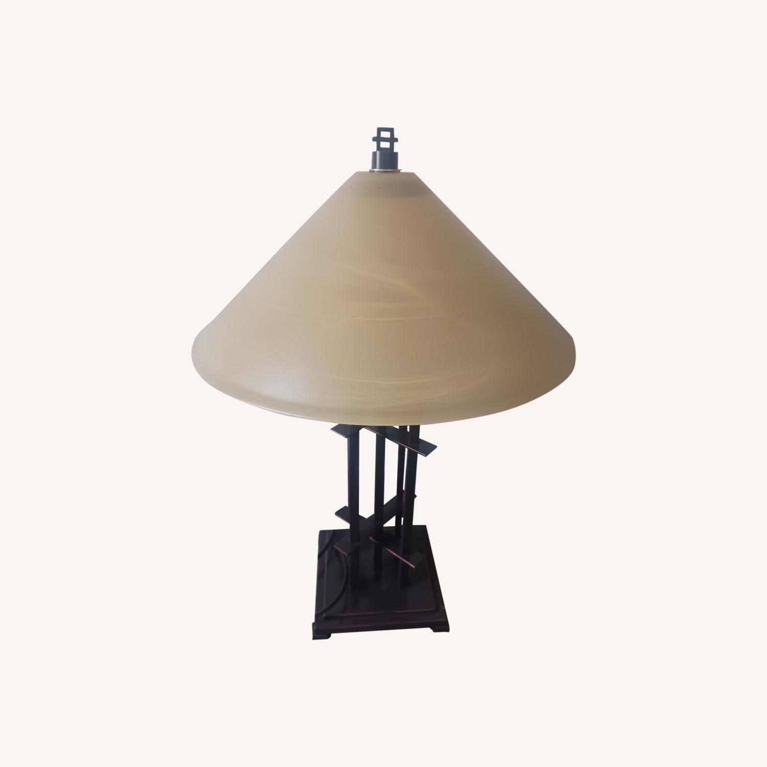 Rustic Farmhouse Accent Table Lamp - image-0