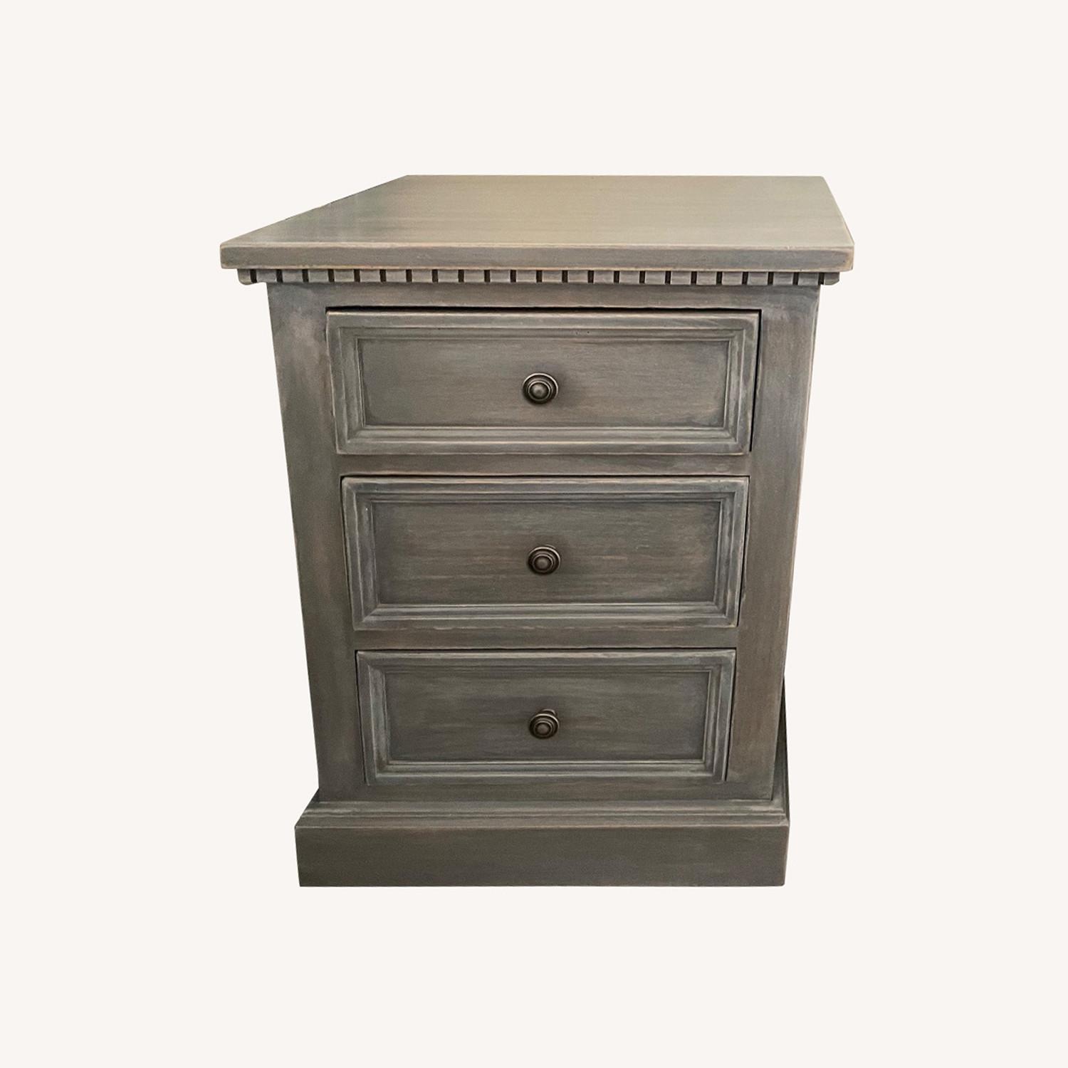 Pair of Camlen Custom Pine Blue Night Tables - image-0