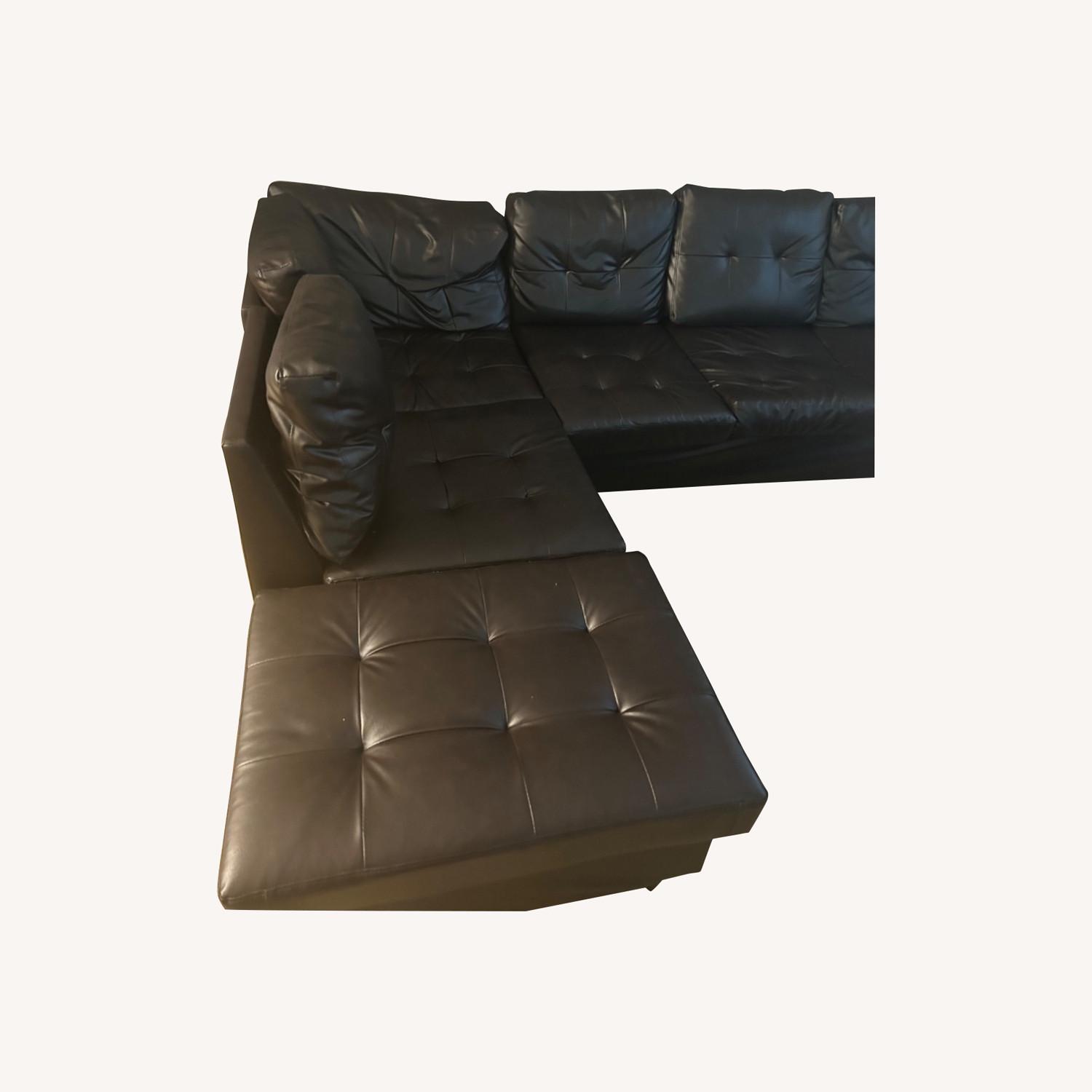 Sectional With Storage Ottoman - image-0