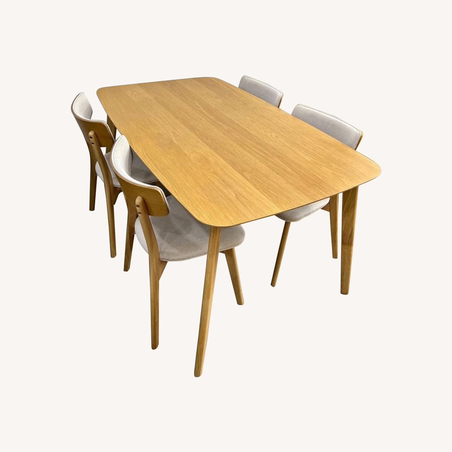 Elegant Dining Table Set with 4 Chairs - image-0