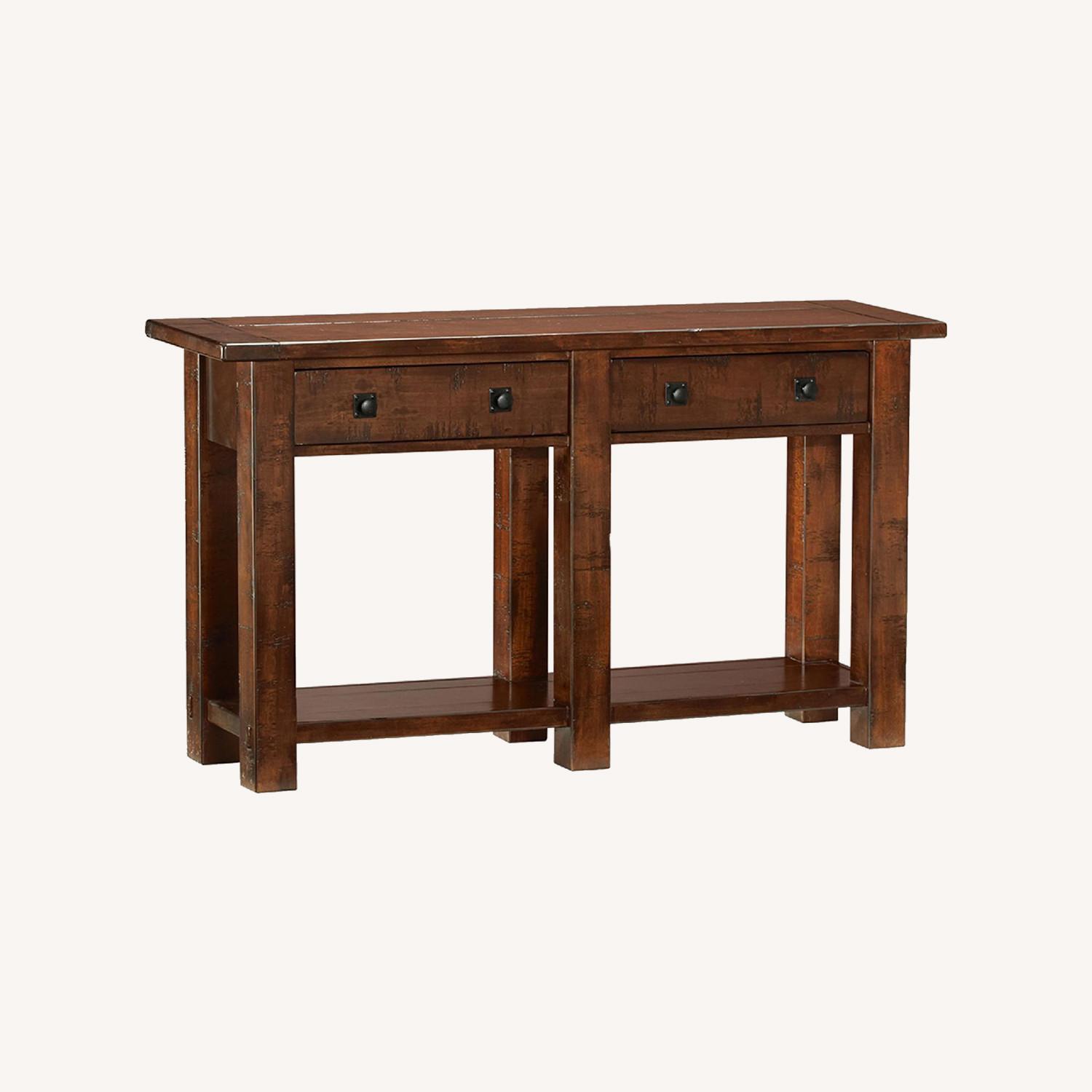 Pottery Barn Benchwright Console Table AptDeco