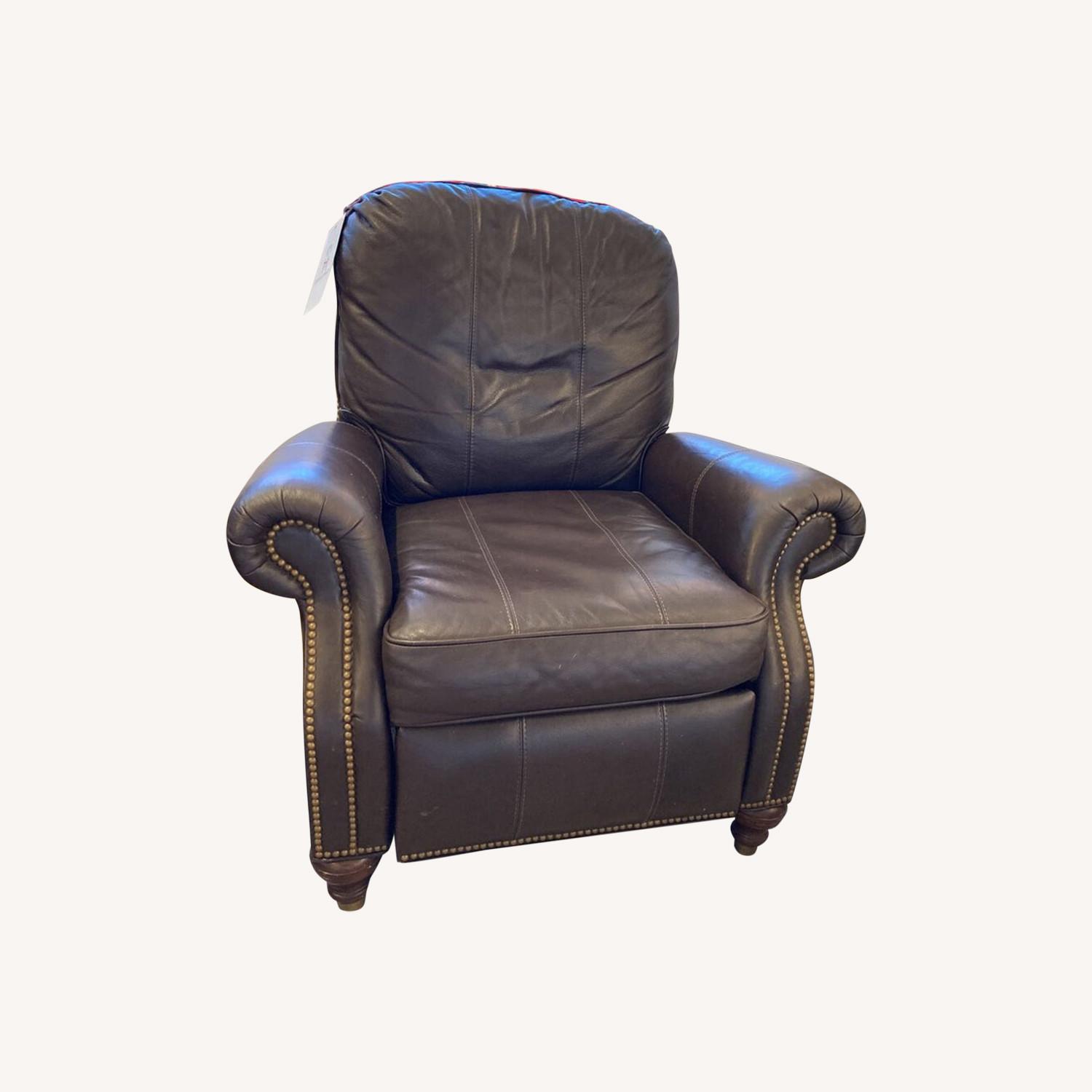 Rolled Arm Leather Recliner AptDeco