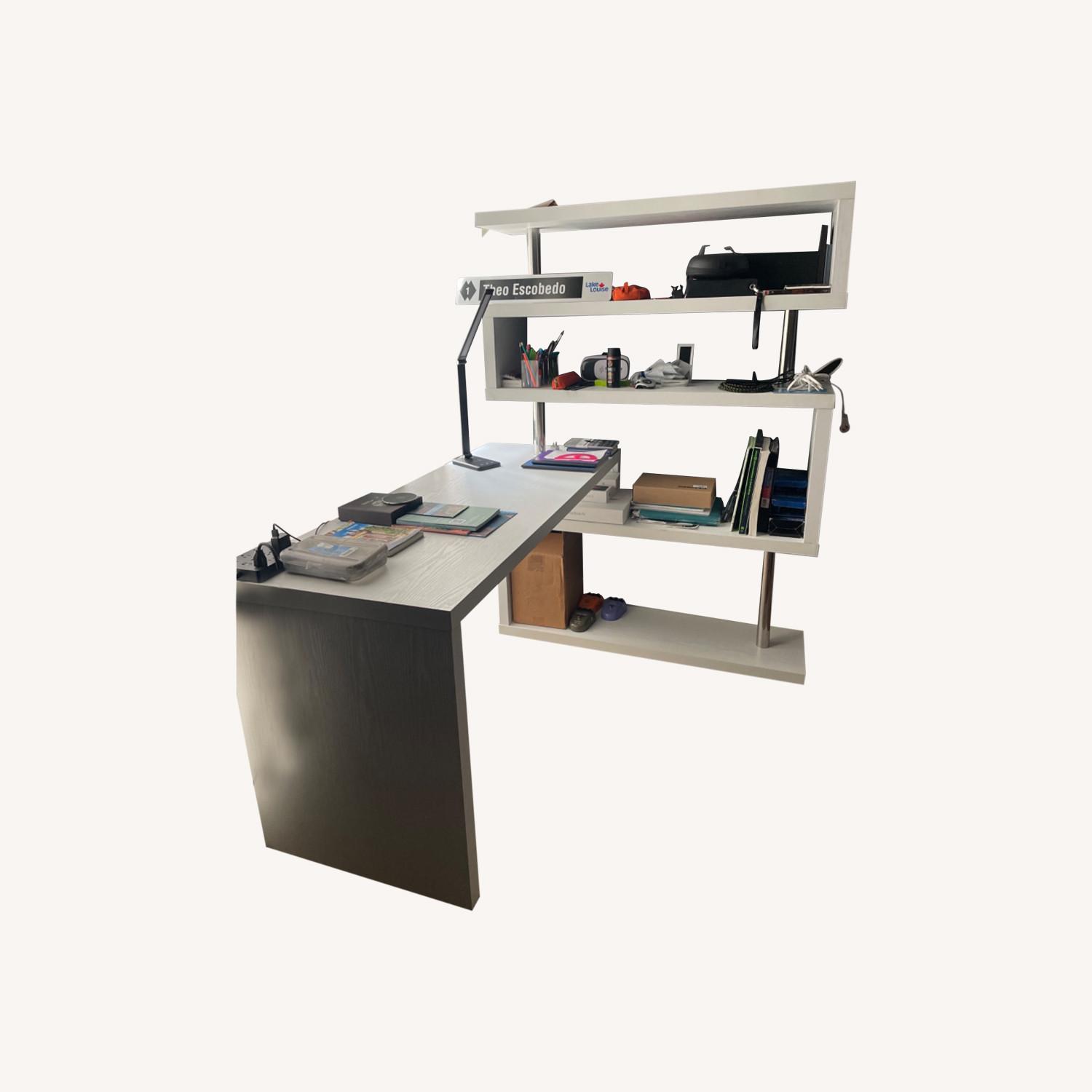 Rotating Versatile LShaped Computer Desk - image-0