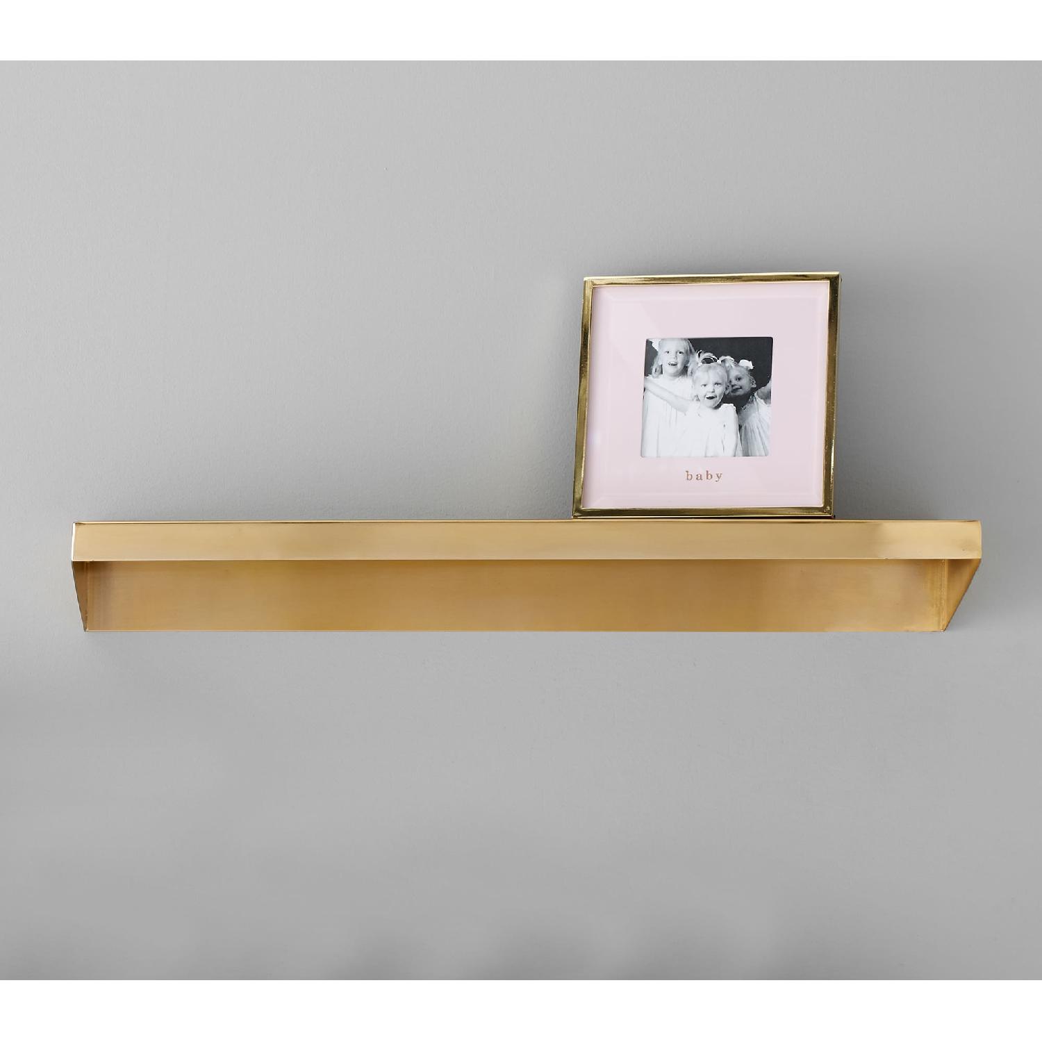 Pottery Barn Floating Bent Metal Shelf, Small - image-4