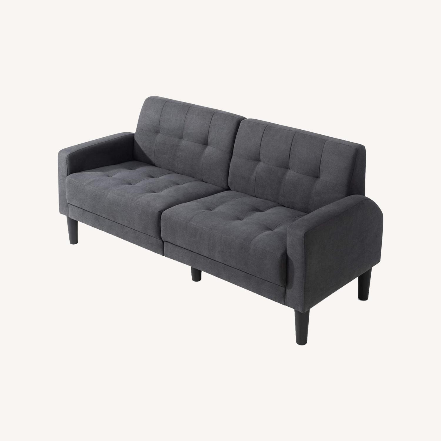 Vongrasig Mid-Century Modern Loveseat Couch - image-0