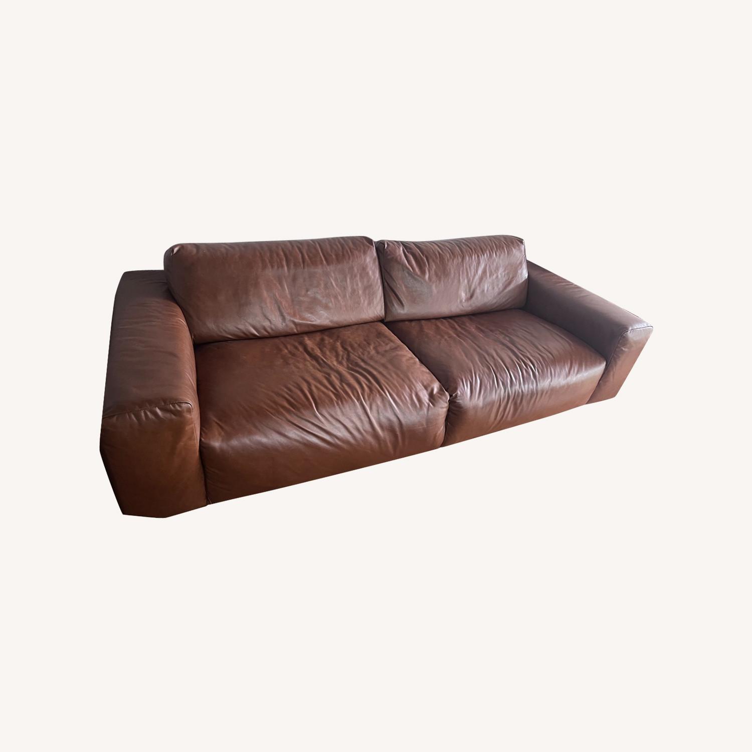 Timothy Oulton Leather Couch - image-0