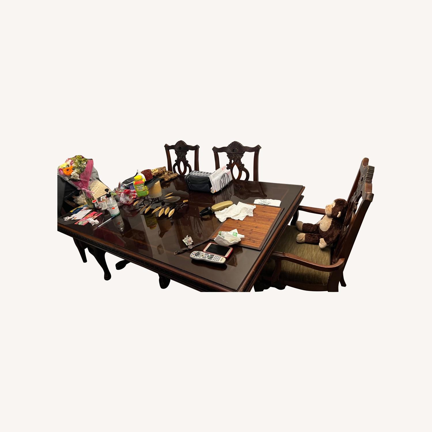 Raymour & Flanigan Wood Dining Room Set - image-0