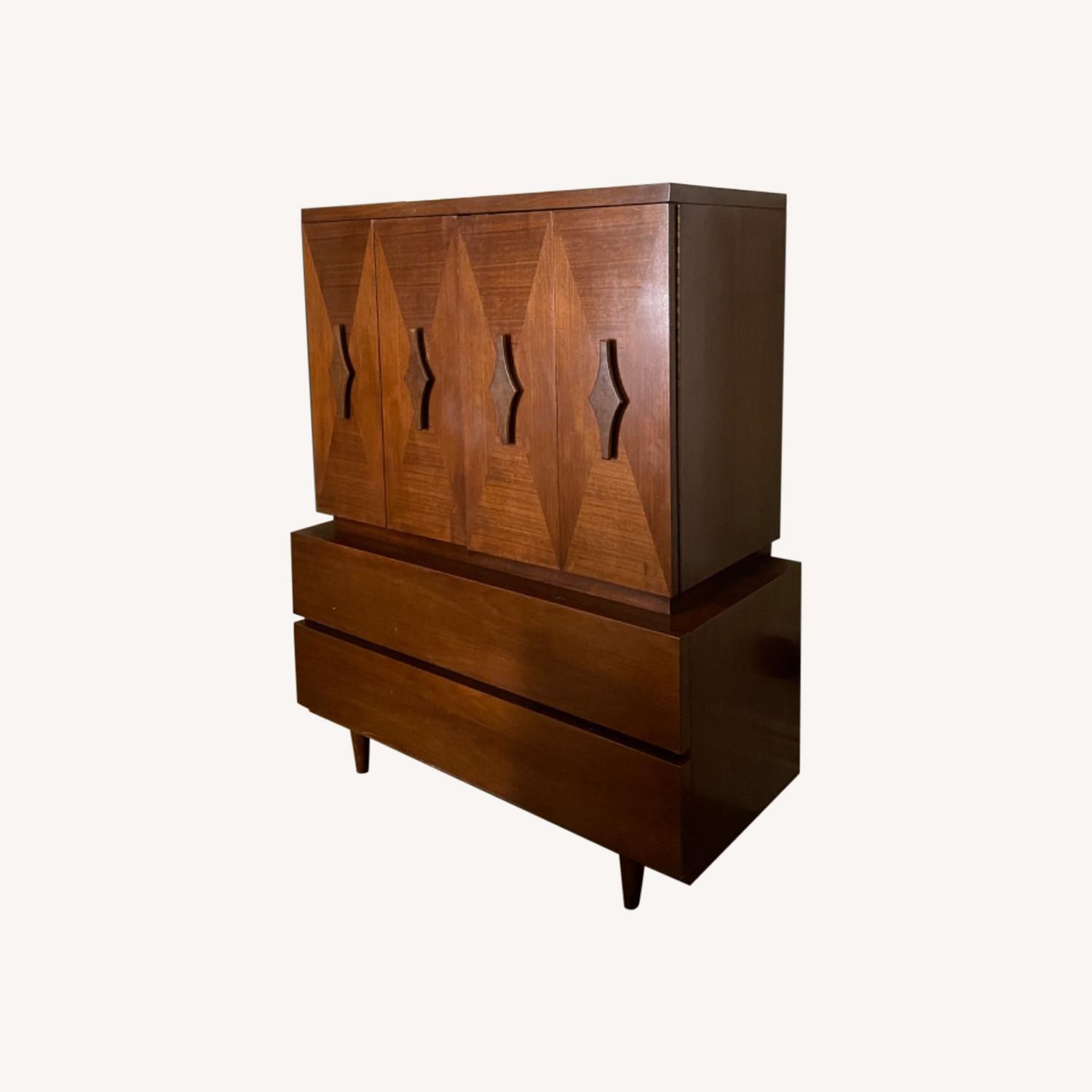 Vintage Tallboy American of Martinsville Dresser - image-0