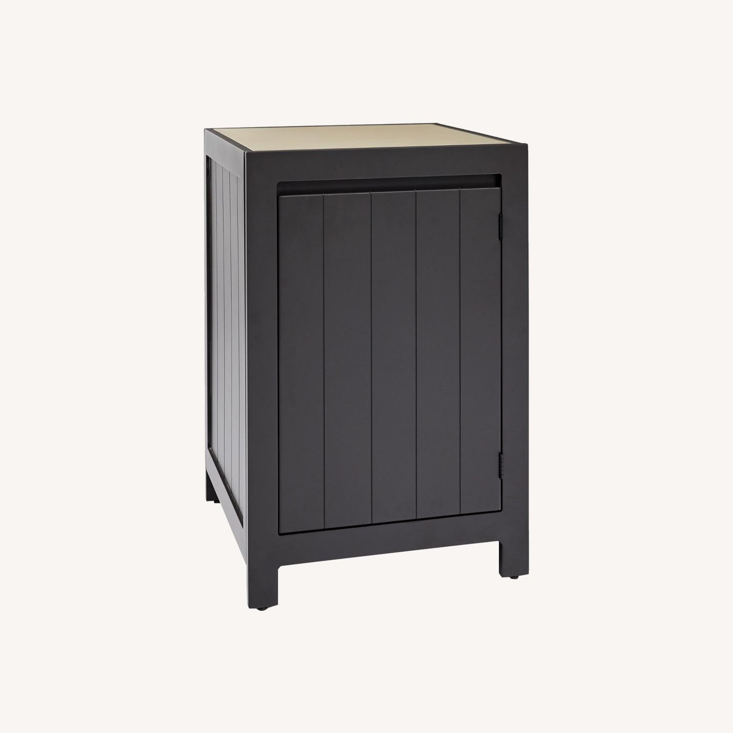 West Elm Portside Aluminum Outdoor Storage AptDeco