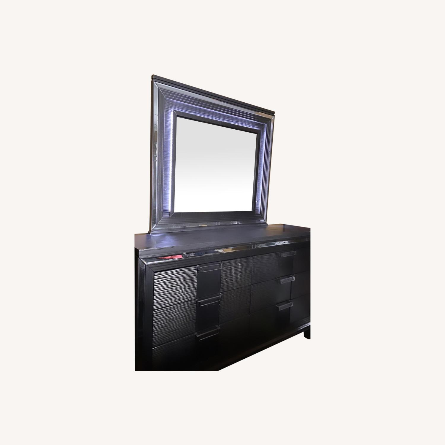 Raymour & Flanigan Dresser and Mirror - image-0