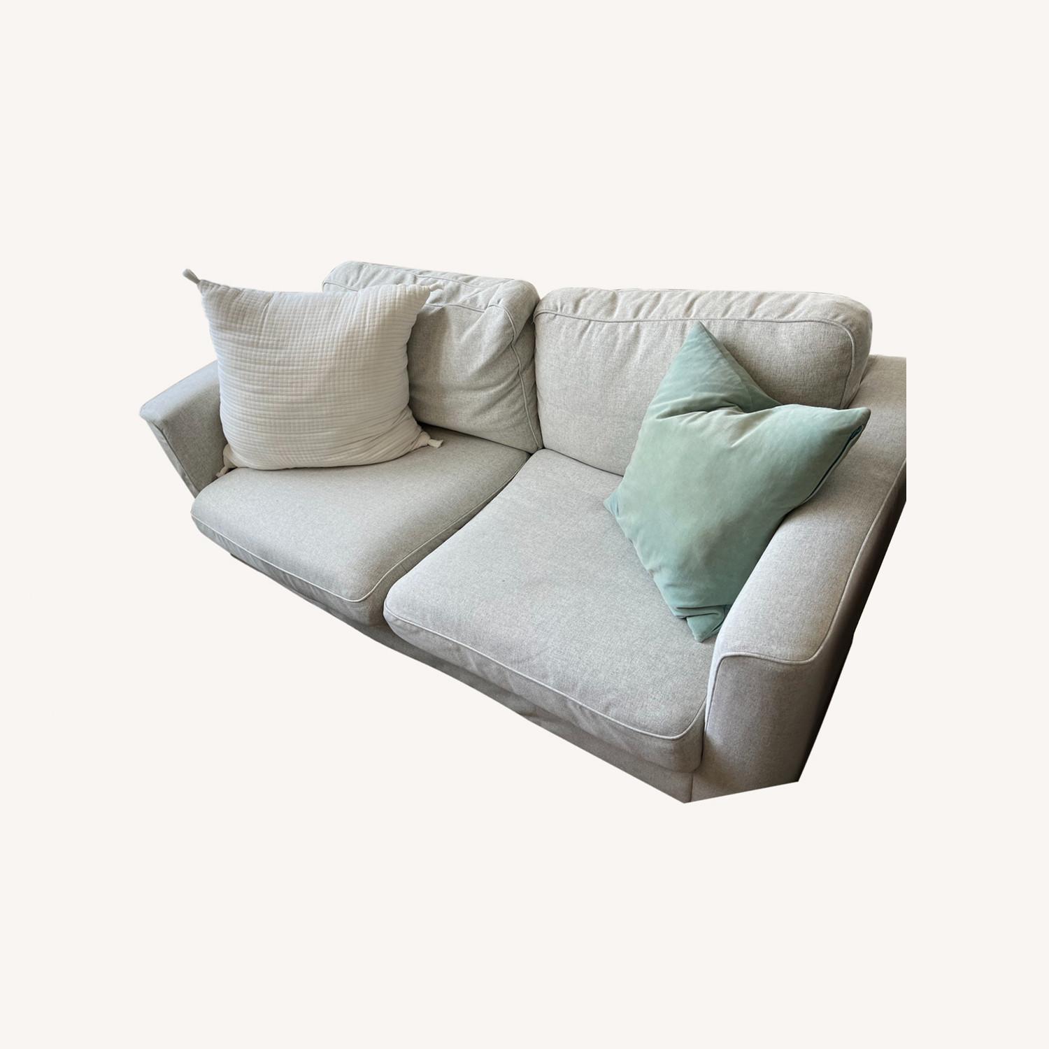 IKEA Gunnard Beige Parup Loveseat AptDeco