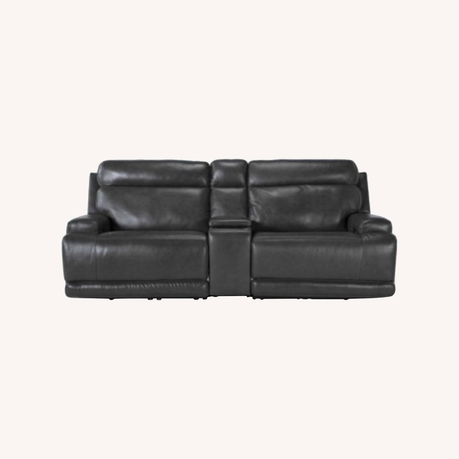 Living Spaces Power Recliner Loveseat - image-0