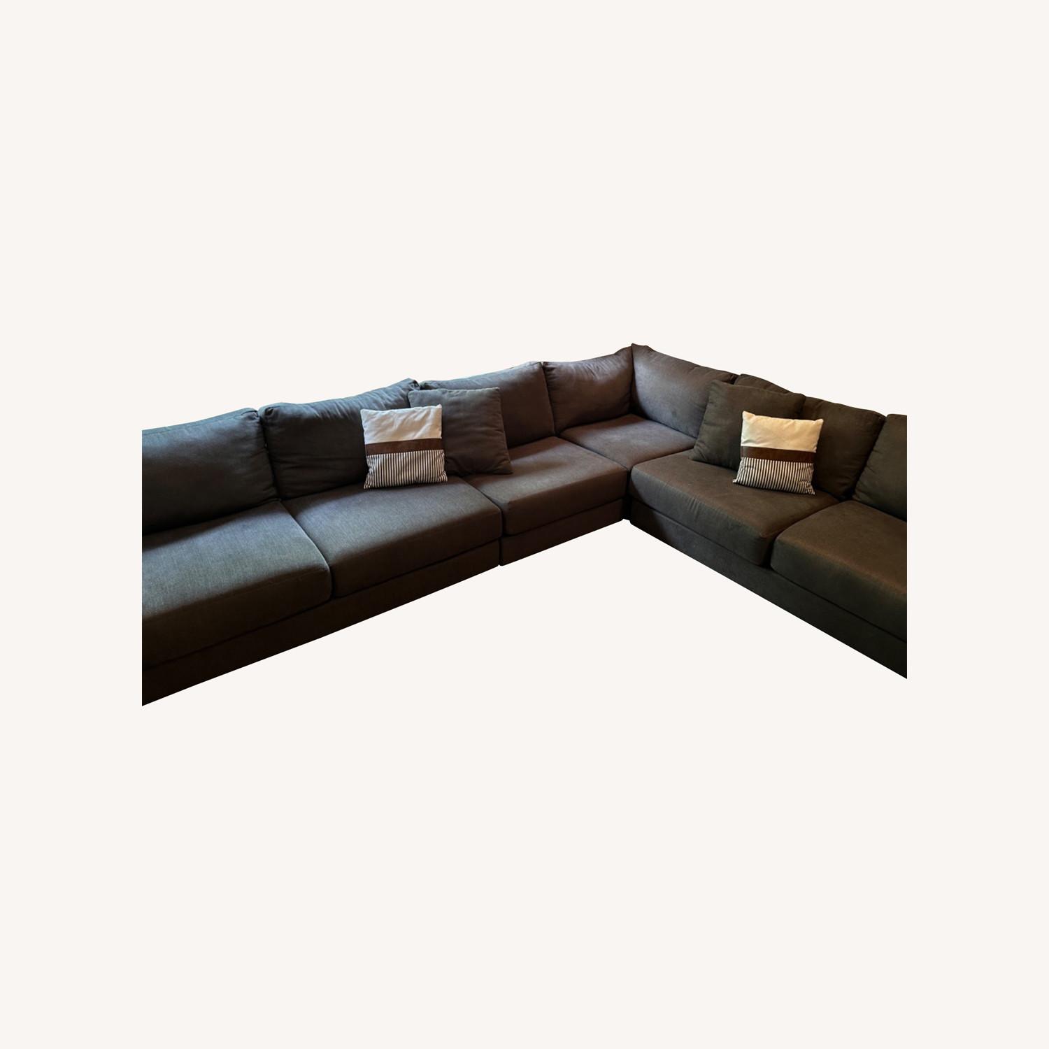 Ashley Furniture Sectional Sofa in Dark Grey - image-0