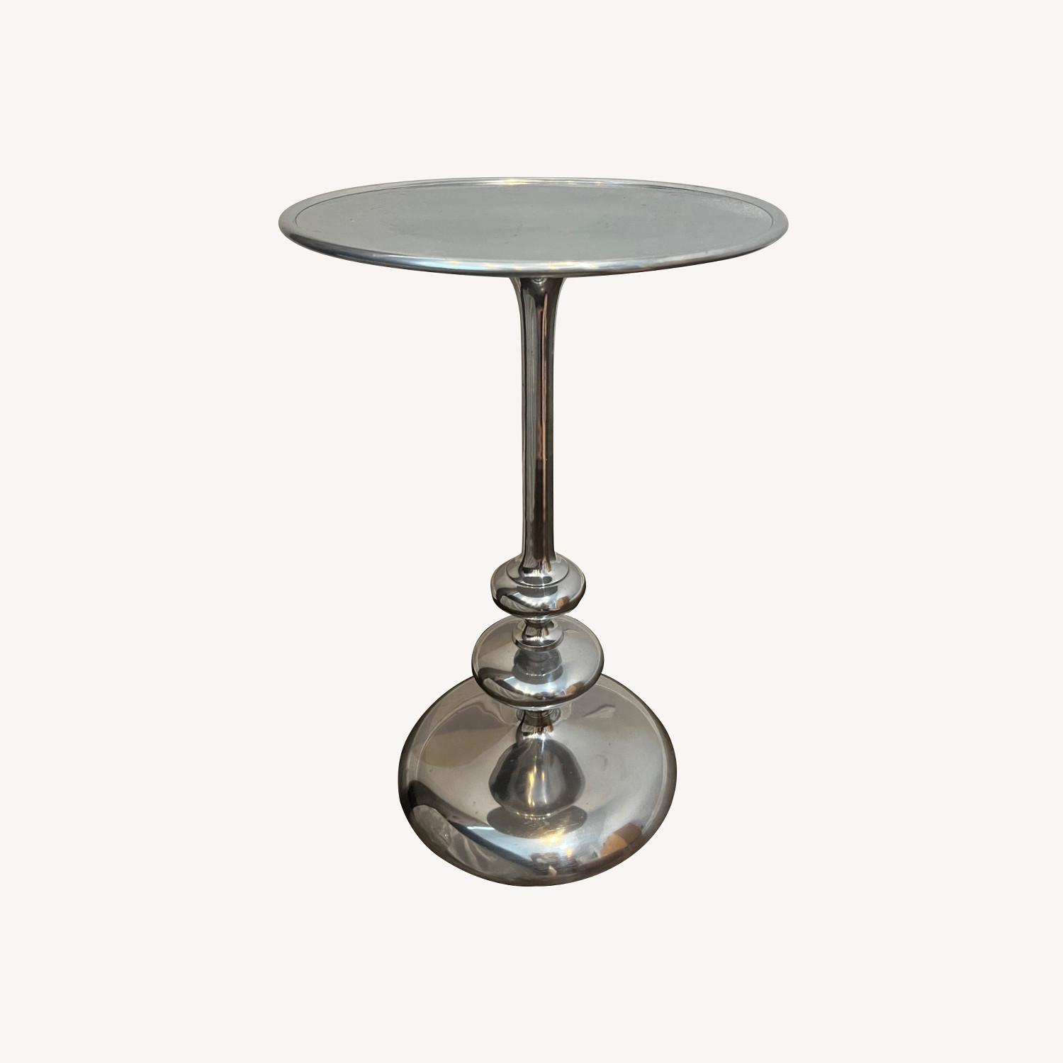 Vintage Silver Side Table - image-0